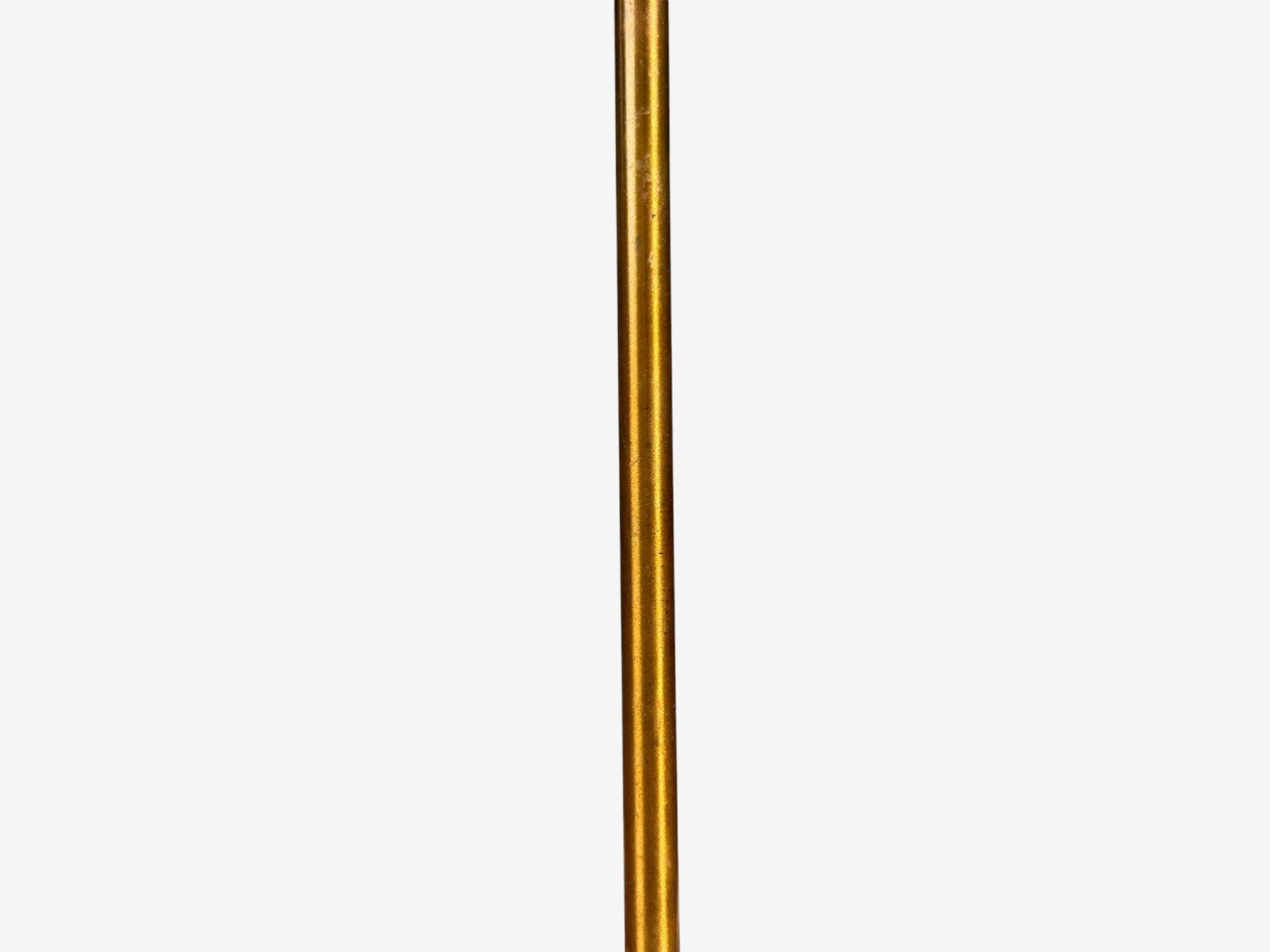 Nybro Armaturfabrik, Table Lamps, Amber Glass, Brass, Sweden, 1970s