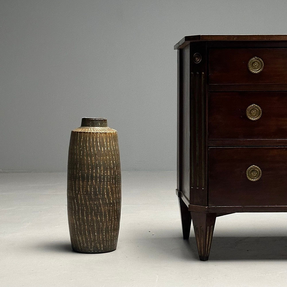 Gunnar Nylund, Swedish Mid-Century Modern, Large Floor Vase, Stoneware, 1950s