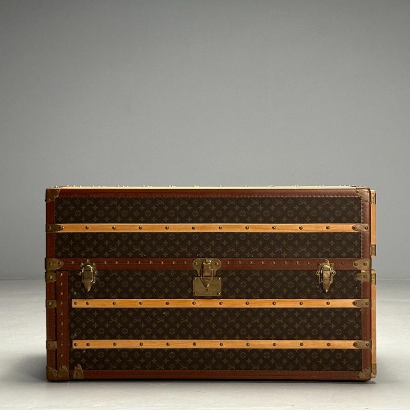 Louis Vuitton, Steamer Trunk, Monogram Canvas, Leather, Special Order