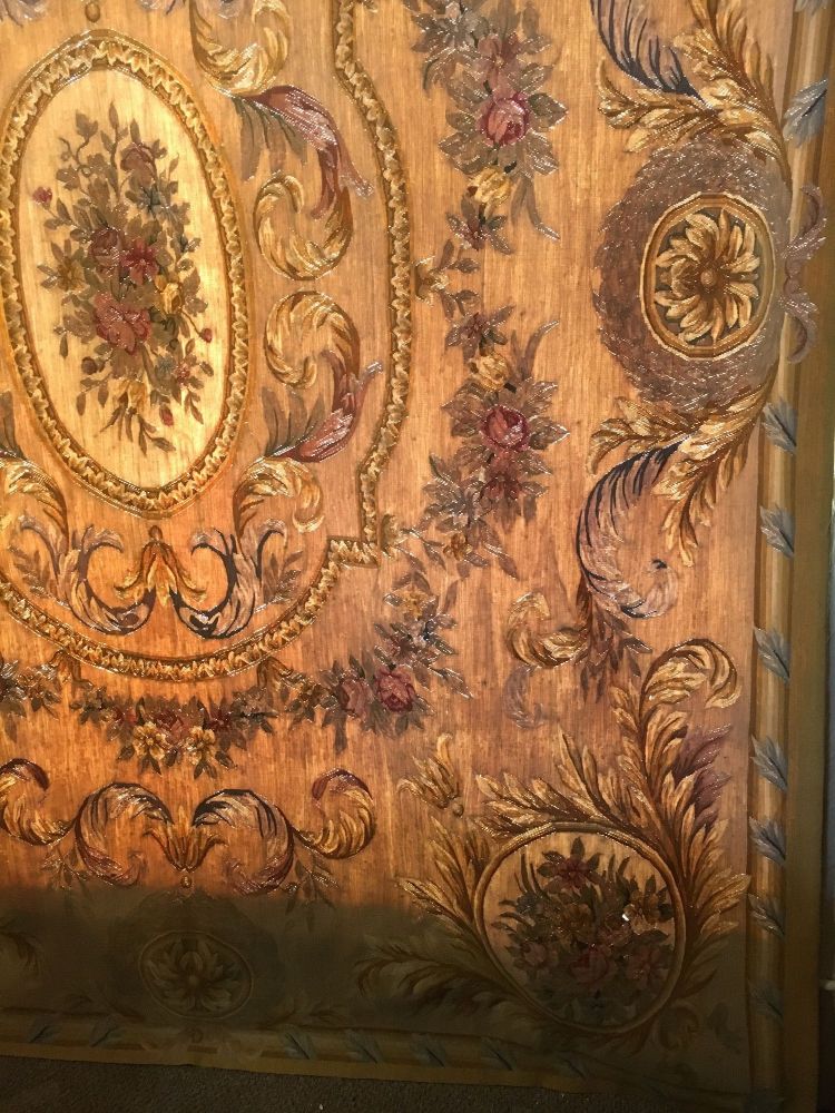 Fine and Very Decorative Aubusson Carpet or Throw