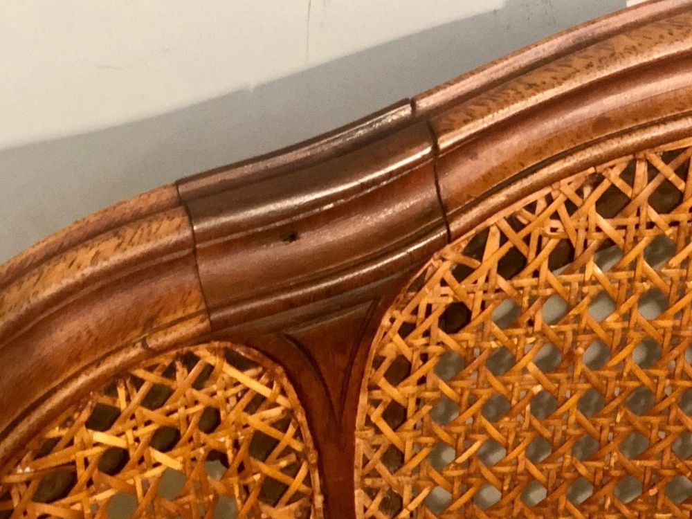 18th Century French Caned Bergère de Bureau