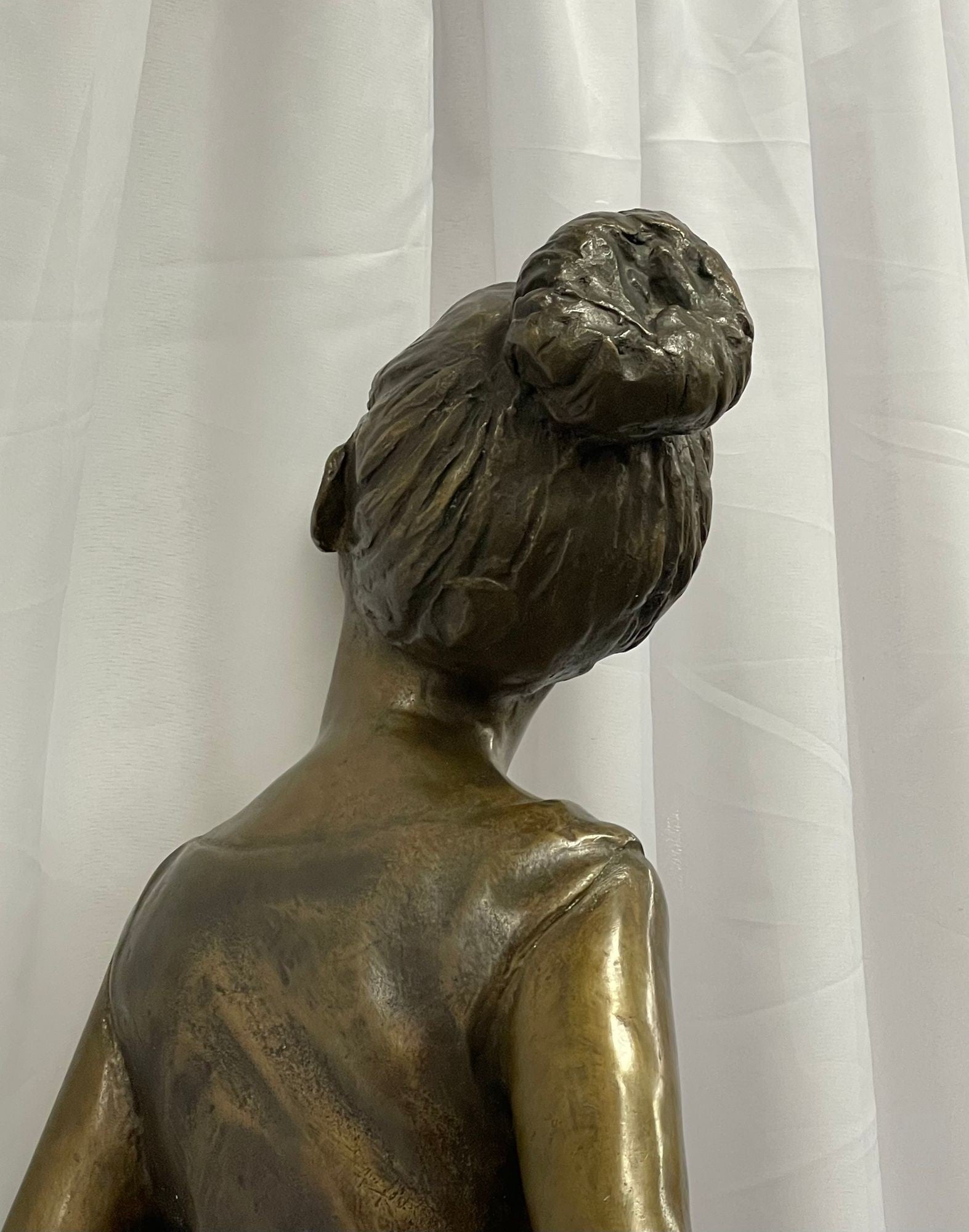 A Signed Bronze Ballerina by Italian Sculptor Sergio Benvenuto, Italy, 1950s