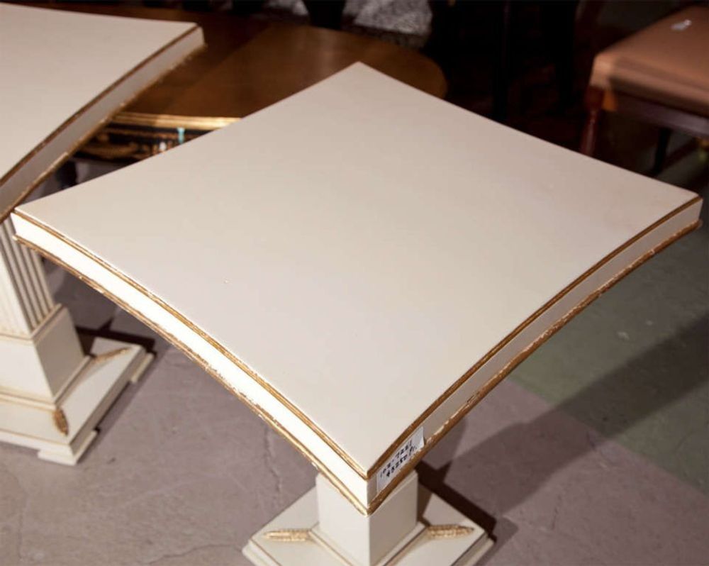 Square Grosfeld House Painted End / Side Table, American, Paint, Gilt, 1950s