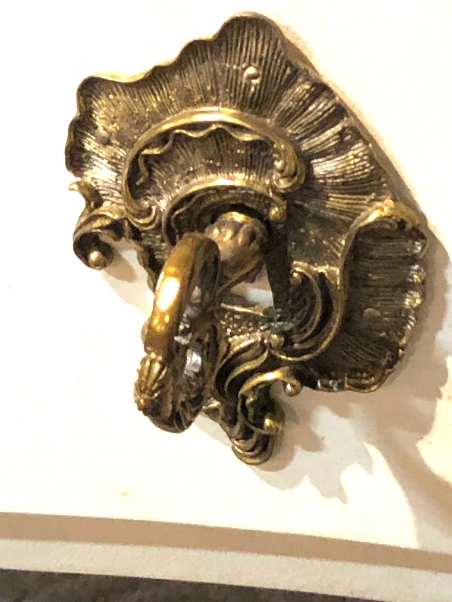 Hollywood Regency Style Parchment Desk Louis XV Style