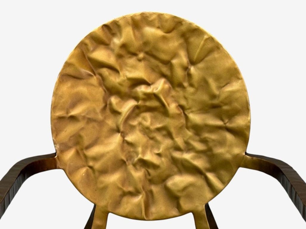 Made Goods, Hammered Gilt Iron, Six Daphne Dining Chairs, Philippines, 21st C.