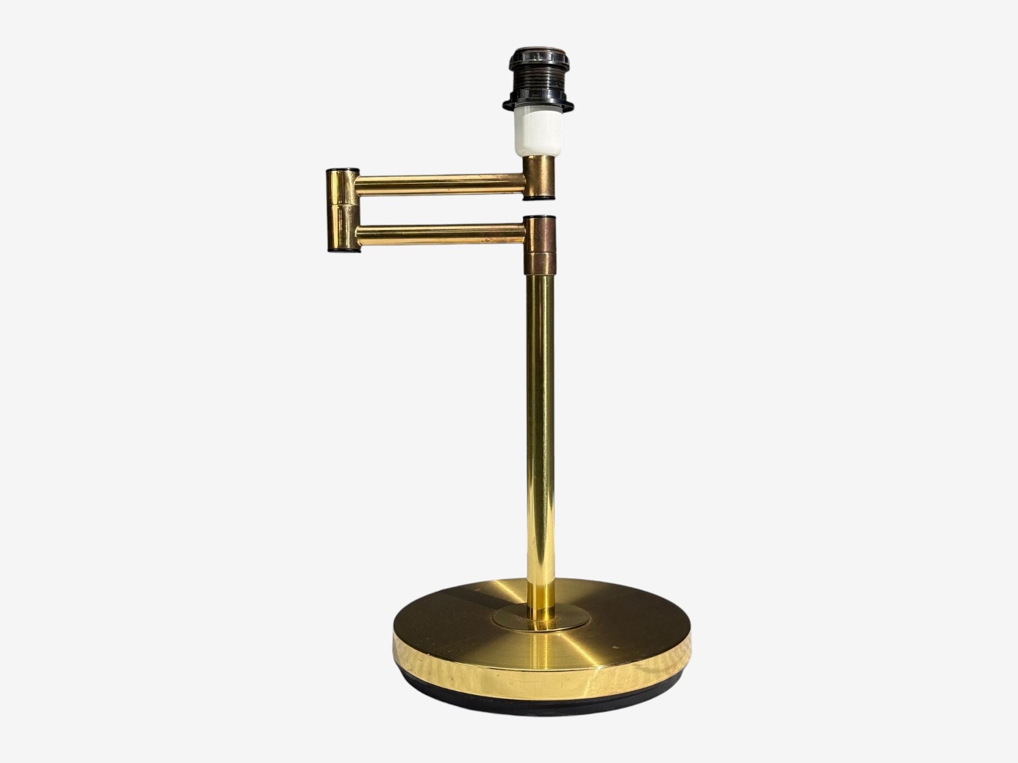 Fagerhults, Articulating Desk Lamp, Brass, Sweden, 1960s