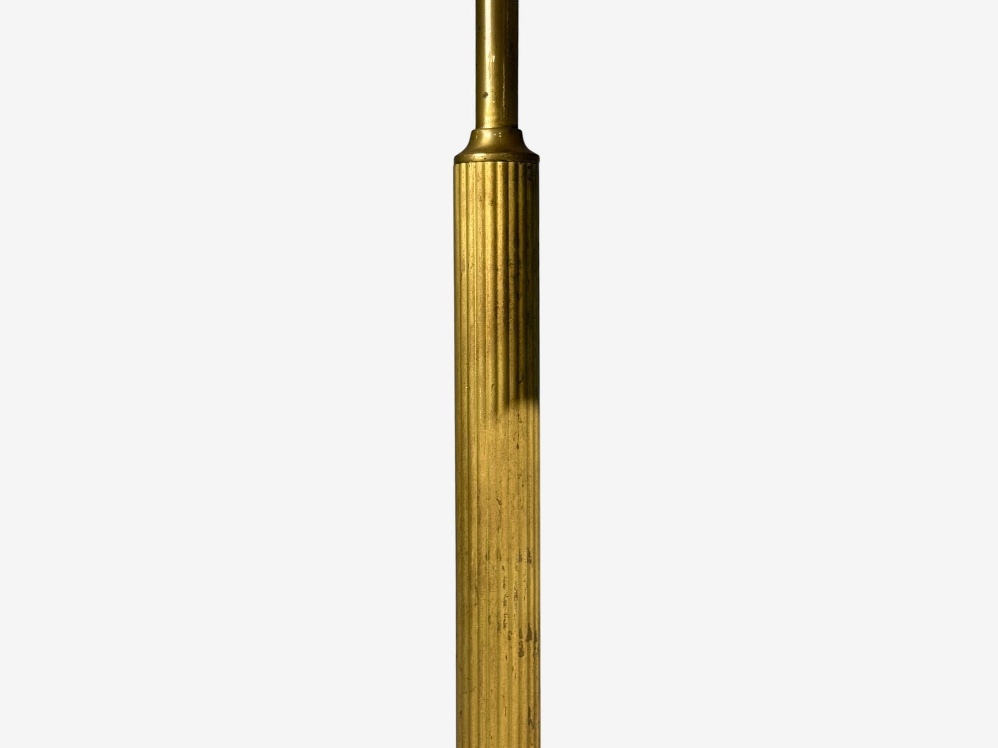 Hövik Lys, Large Table Lamp, Brass Sheet, Norway, 1970s
