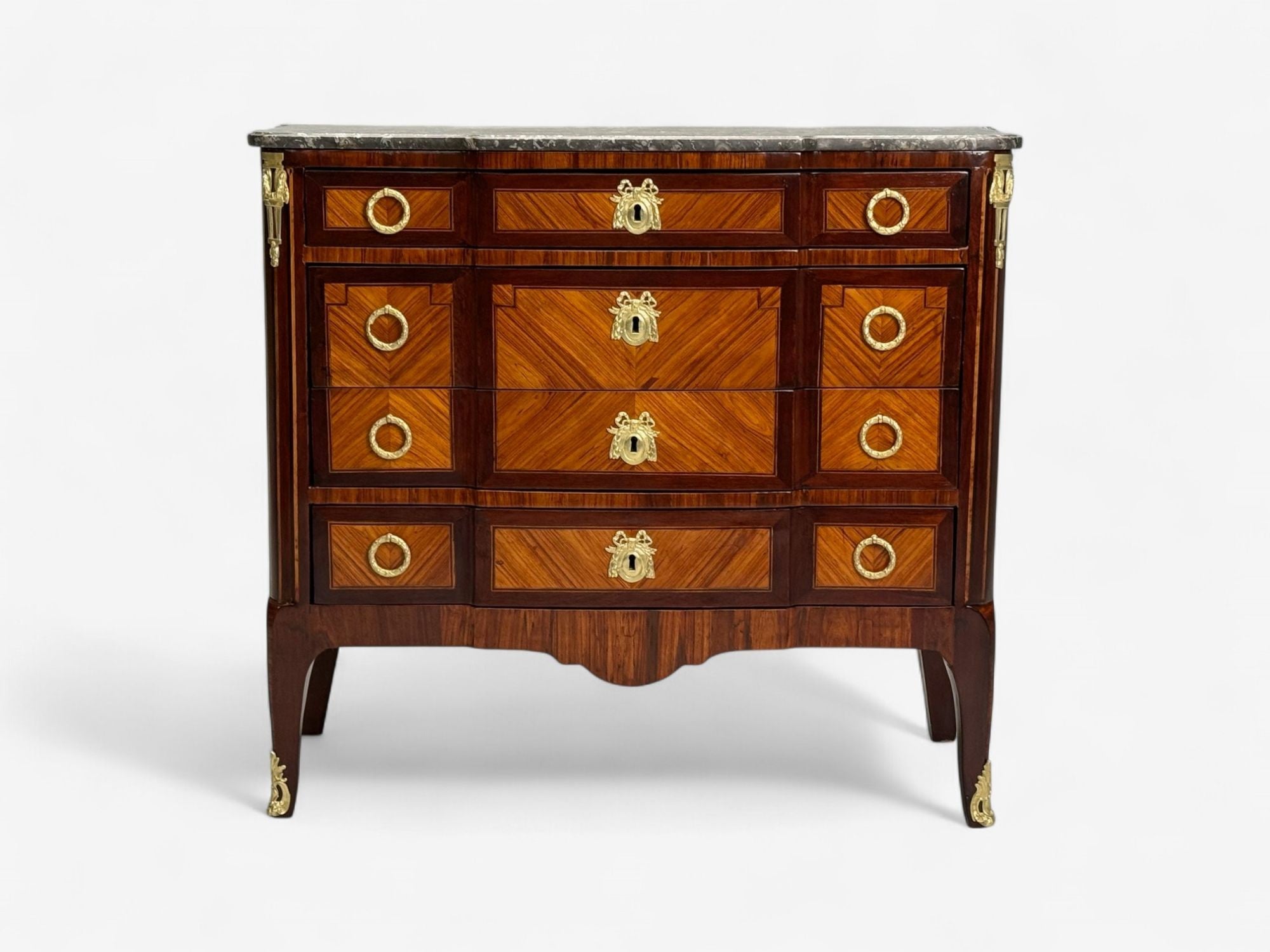 Louis XVI Style, Mahogany, Marble, Bronze, Commode, France, 19th C.