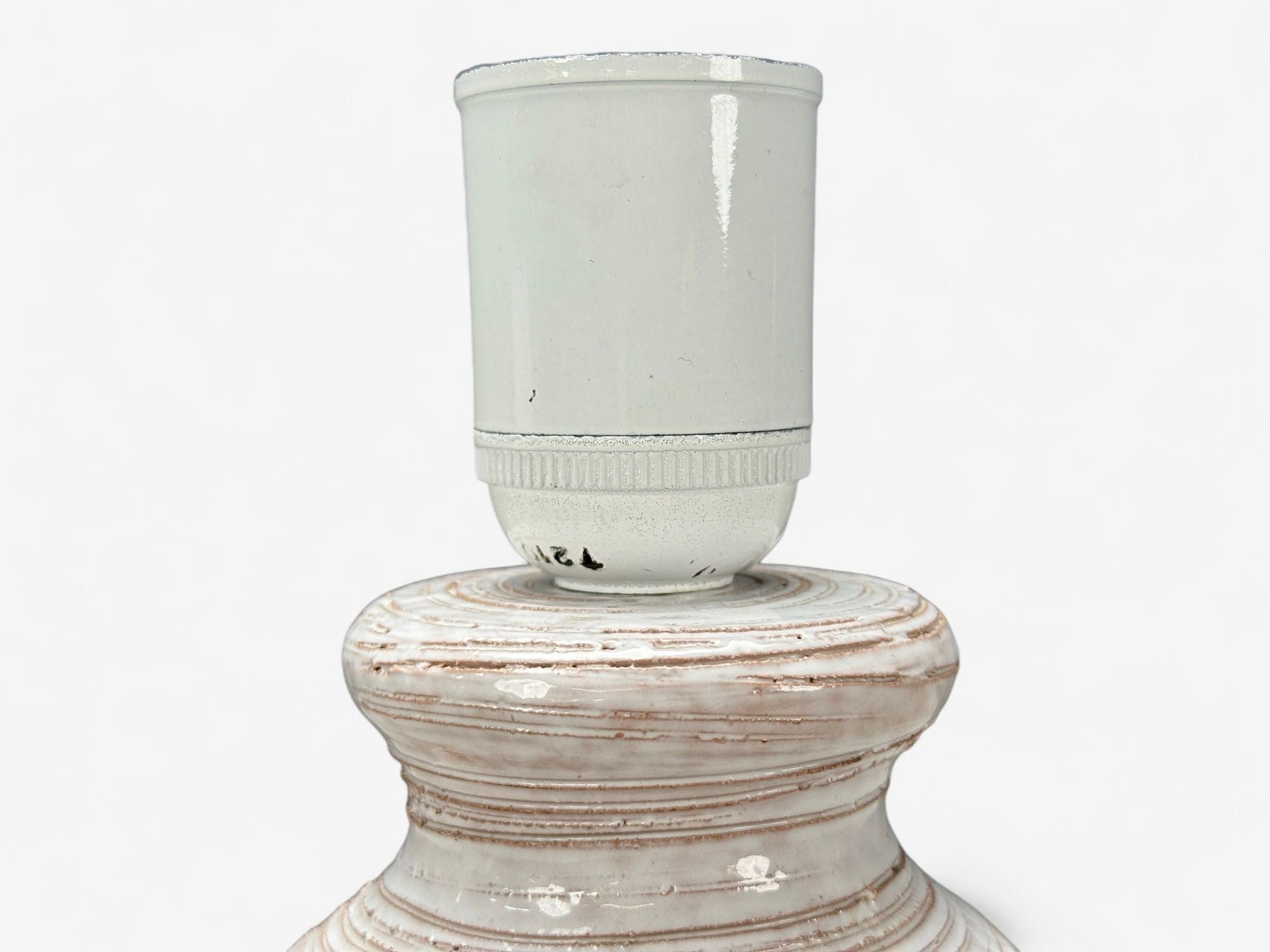 Danish Modern, Brown Stoneware, Table Lamp, Denmark, 1960s