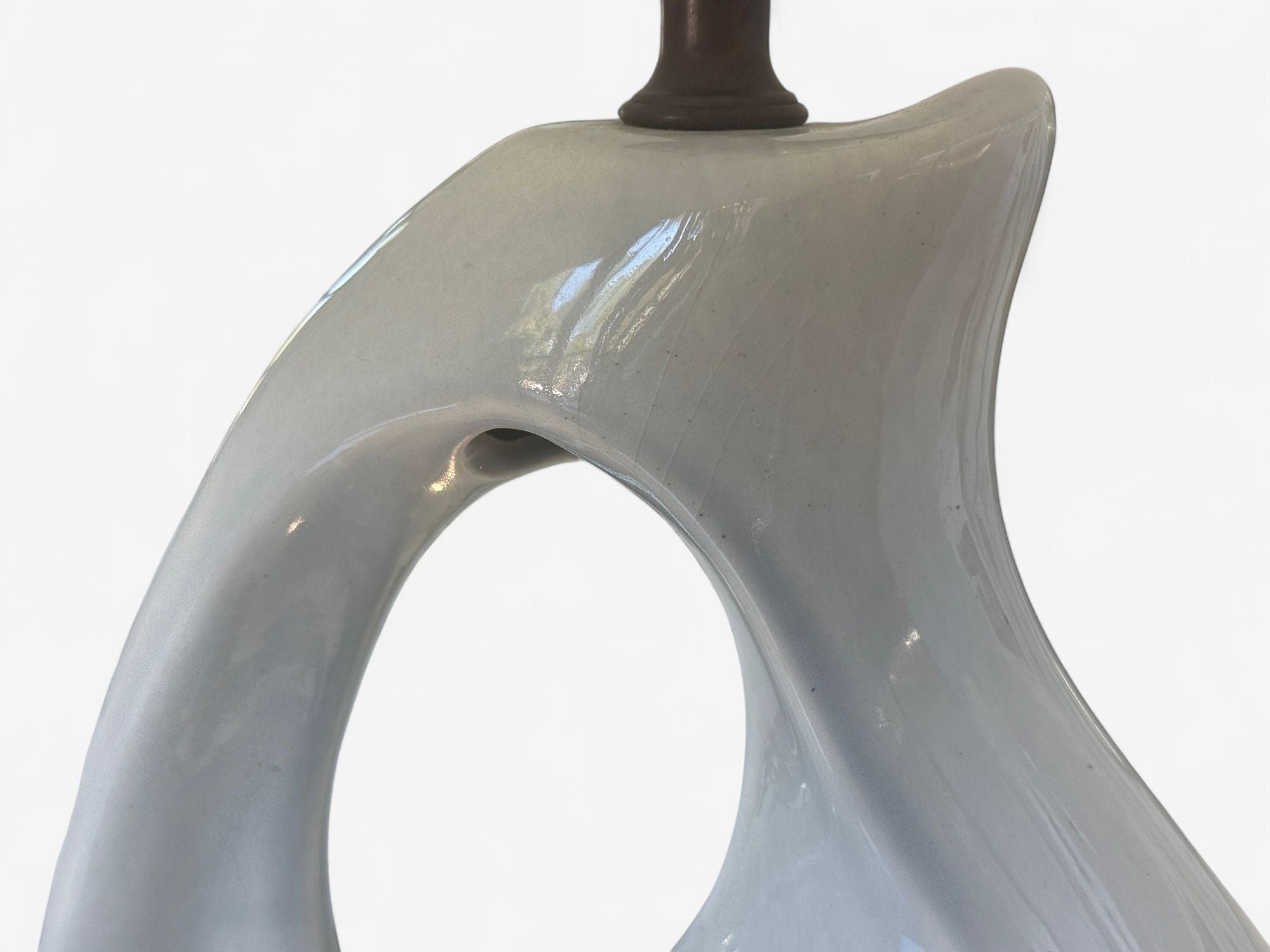 American Modern, Ceramic, Biomorphic Table Lamp, USA, 1960s