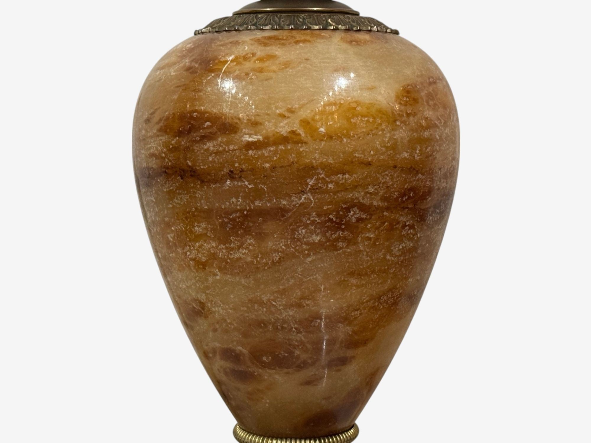 Louis XVI Style, Onyx, Bronze, Table Lamps, France, 1930s