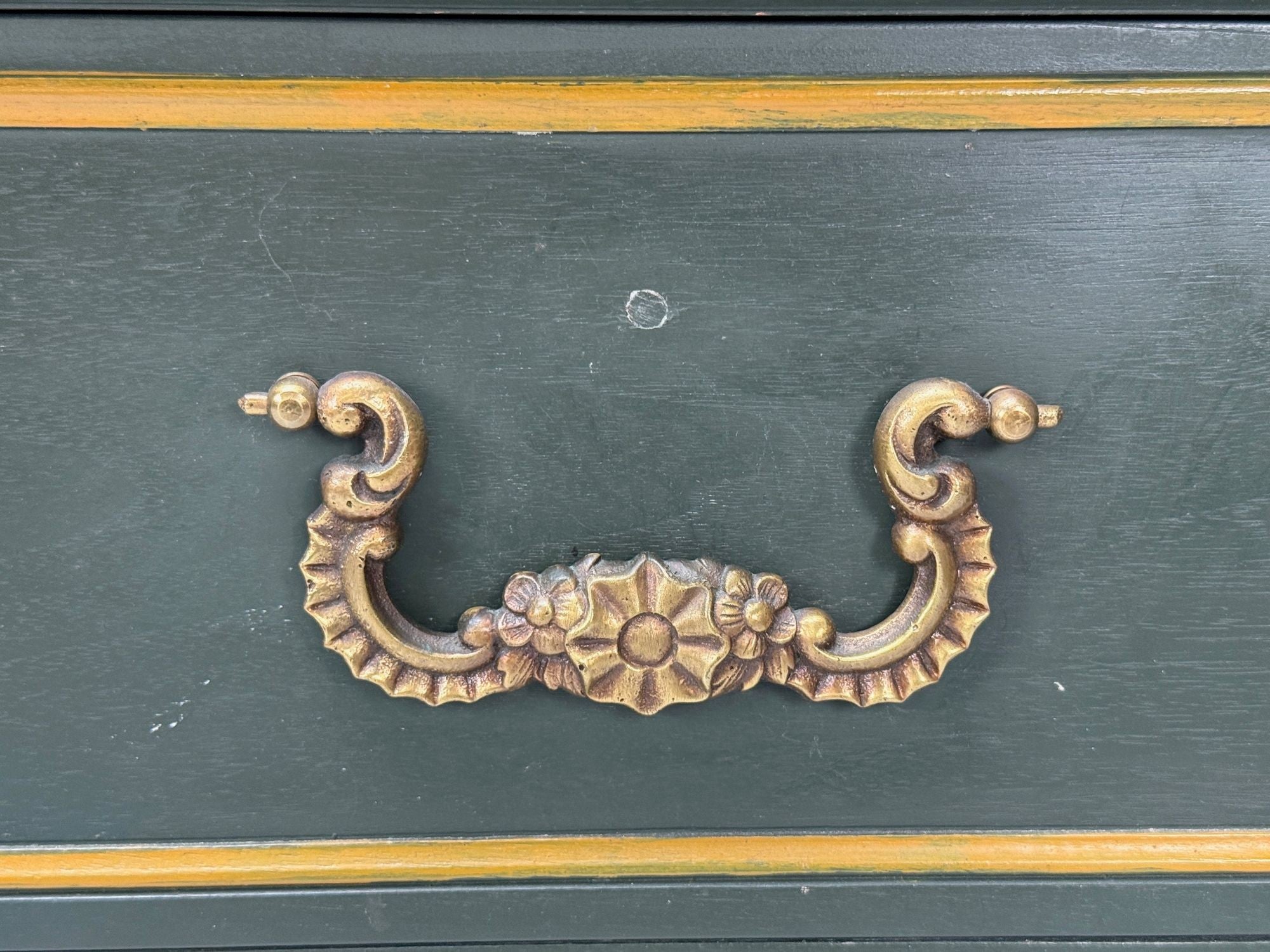 Jacques Bodart, Louis XVI Style, Green Painted Commode, USA, 1960s