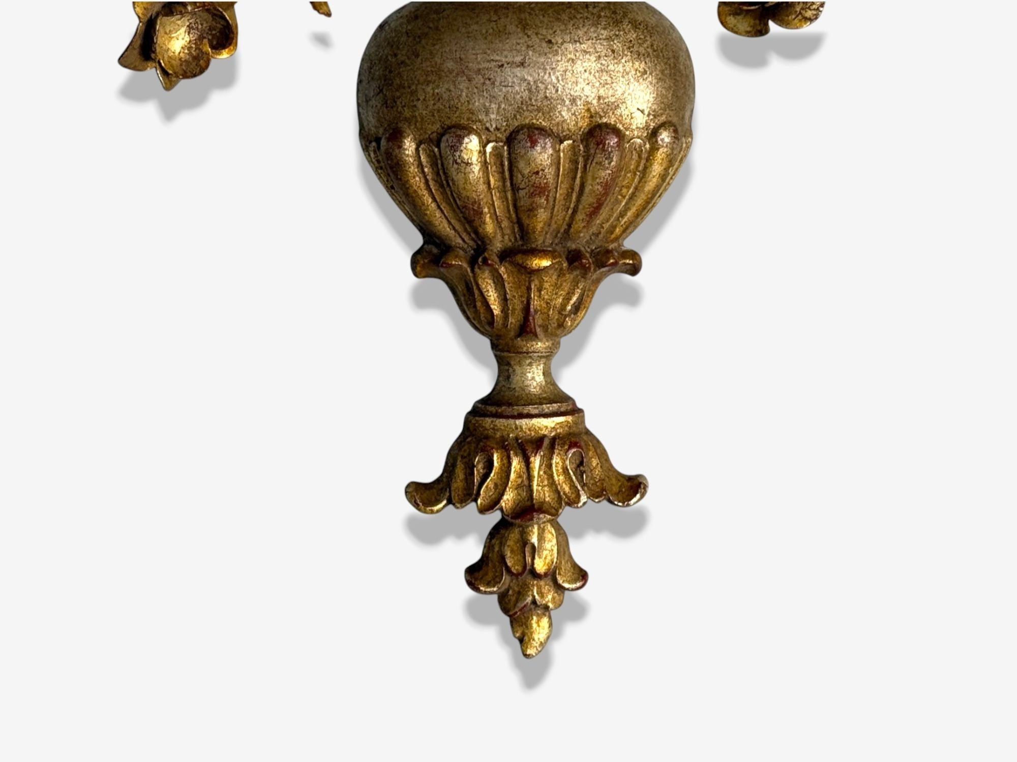 Palladio, Italian Neoclassical, Giltwood, Silver Leaf, Wall Lights, Italy, 1974