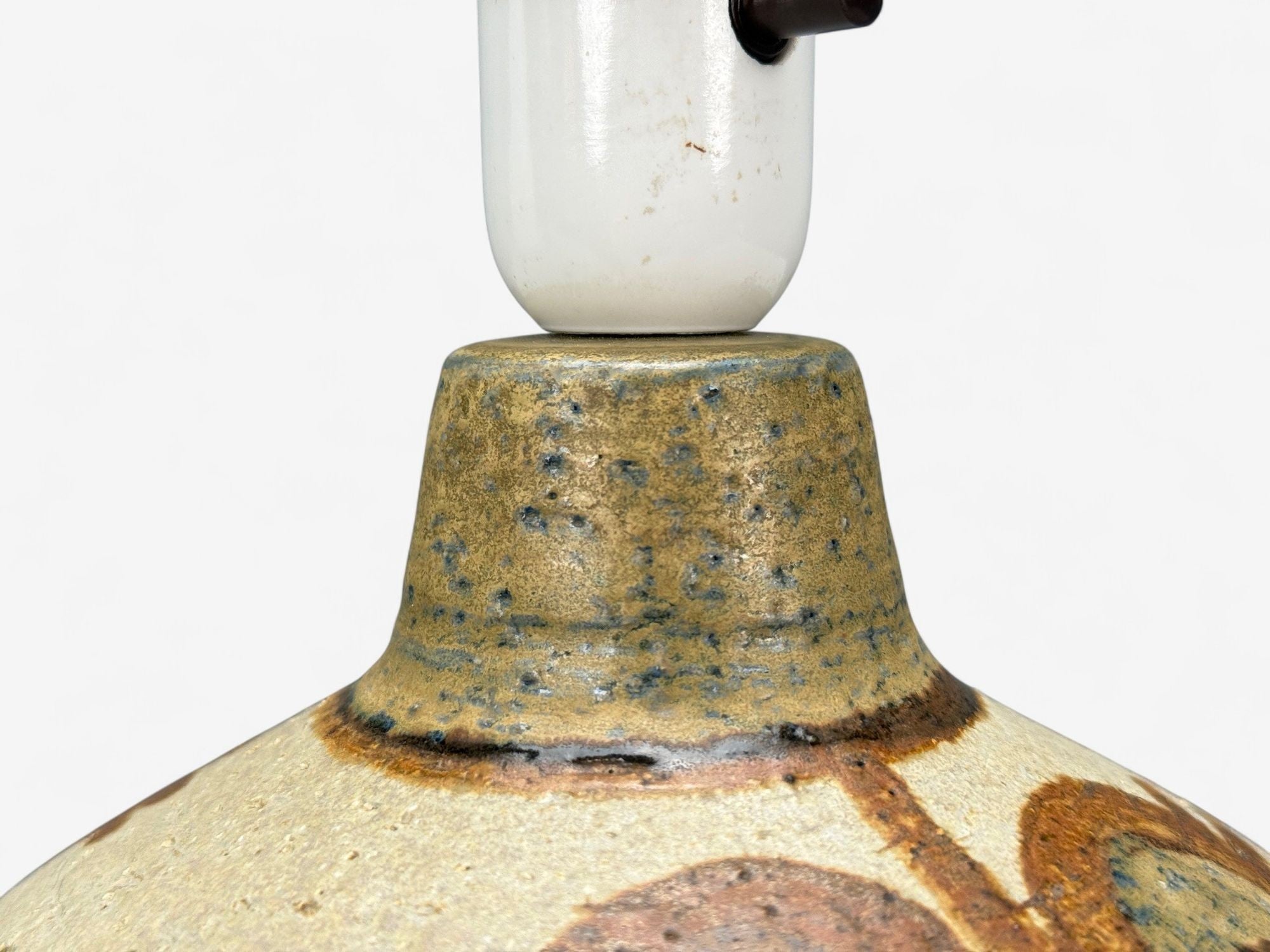 Søholm Stentøj, Danish Modern, Stoneware, Table Lamp, Denmark, 1970s