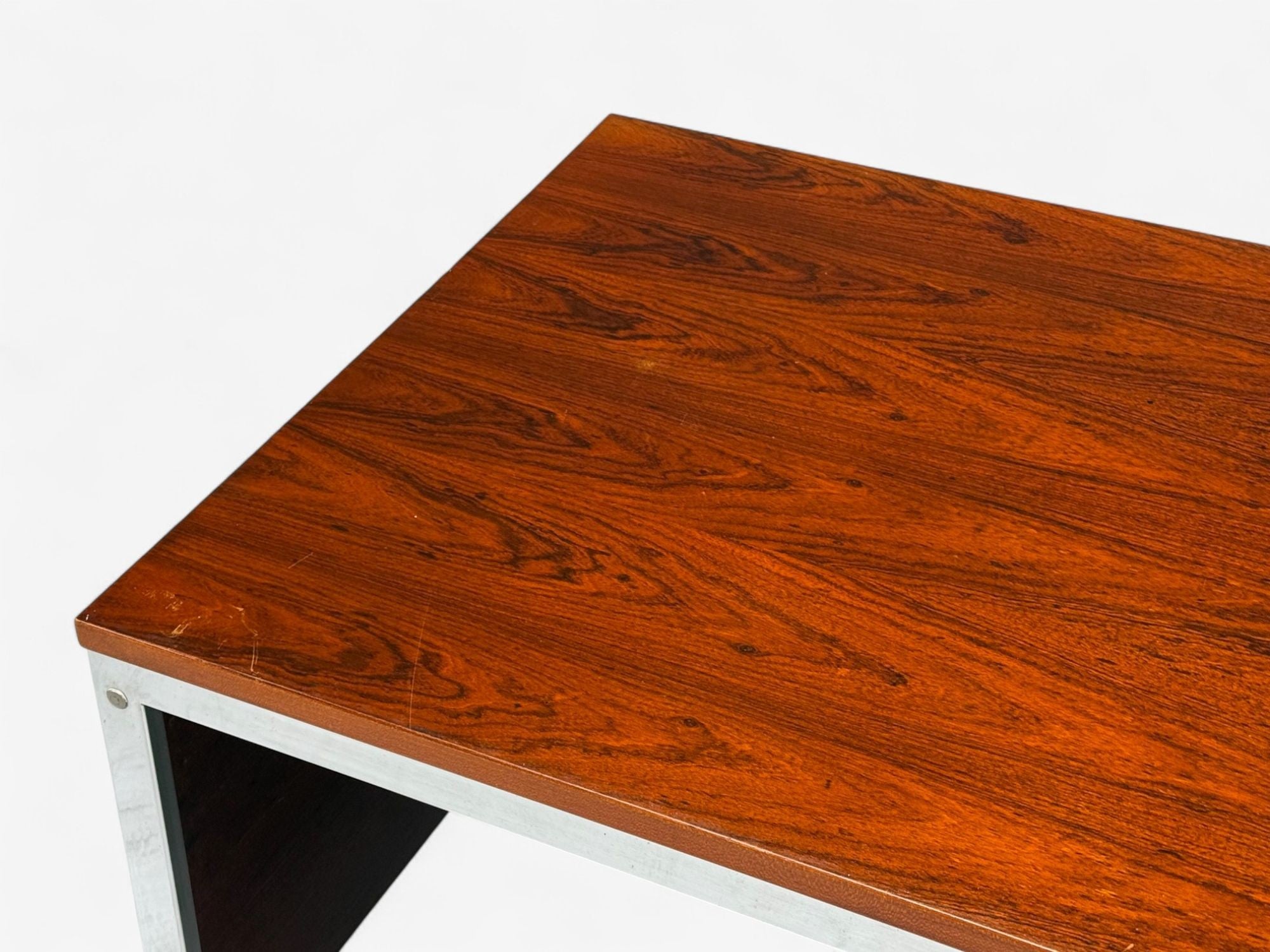 Jean Gillon, Brazilian Modern, Jacaranda, Chrome, Writing Desk, Brazil, 1960s