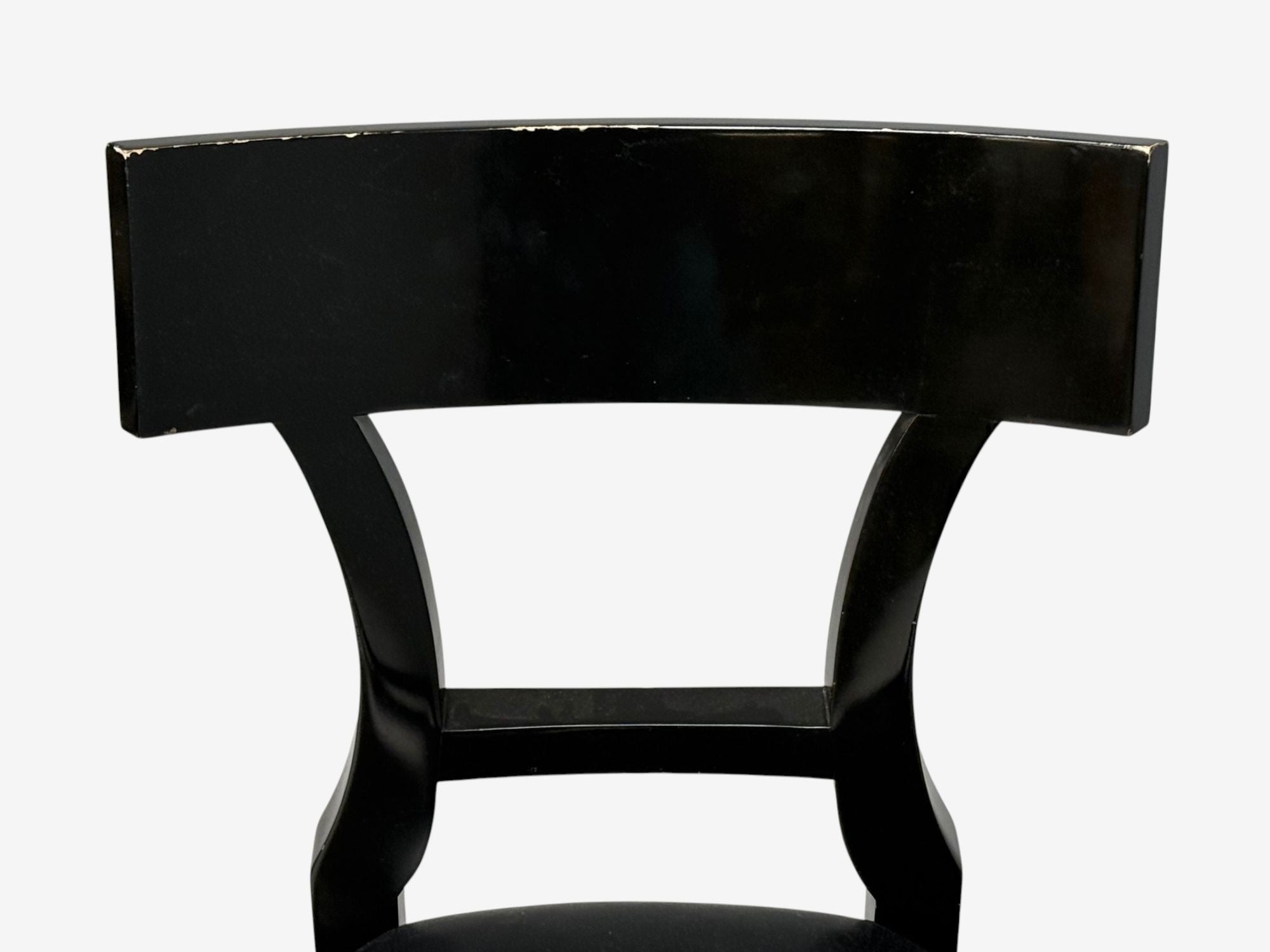 Niedermaier, Ebonized Wood, Leather, Klismos Dining Chairs, USA, 21st C.