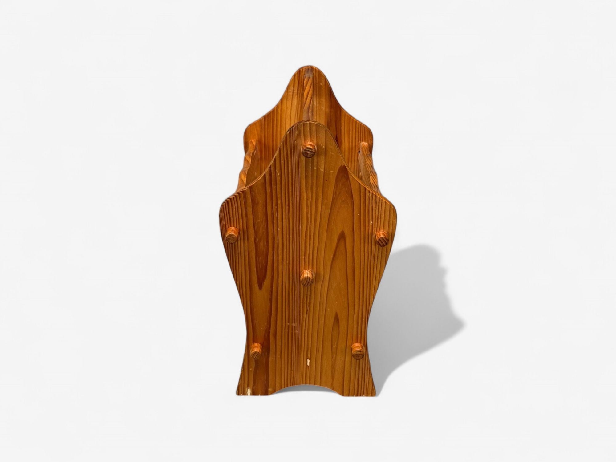 Swedish Modern, Pine, Magazine Rack, Sweden, 1960s