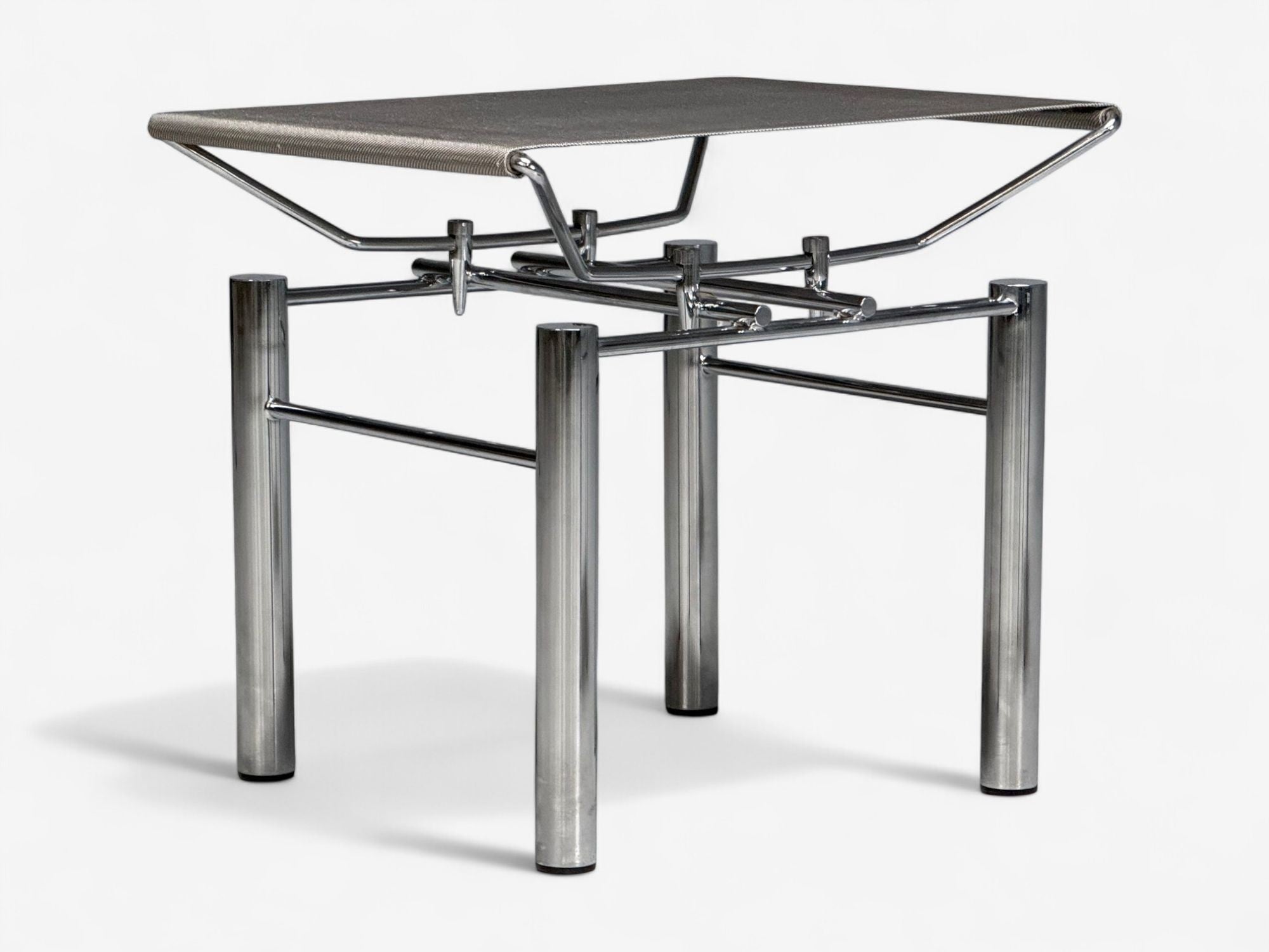 Hans Ullrich Bitsch, Chrome Plated Steel, Aluminum, Stools, Germany, 1980s
