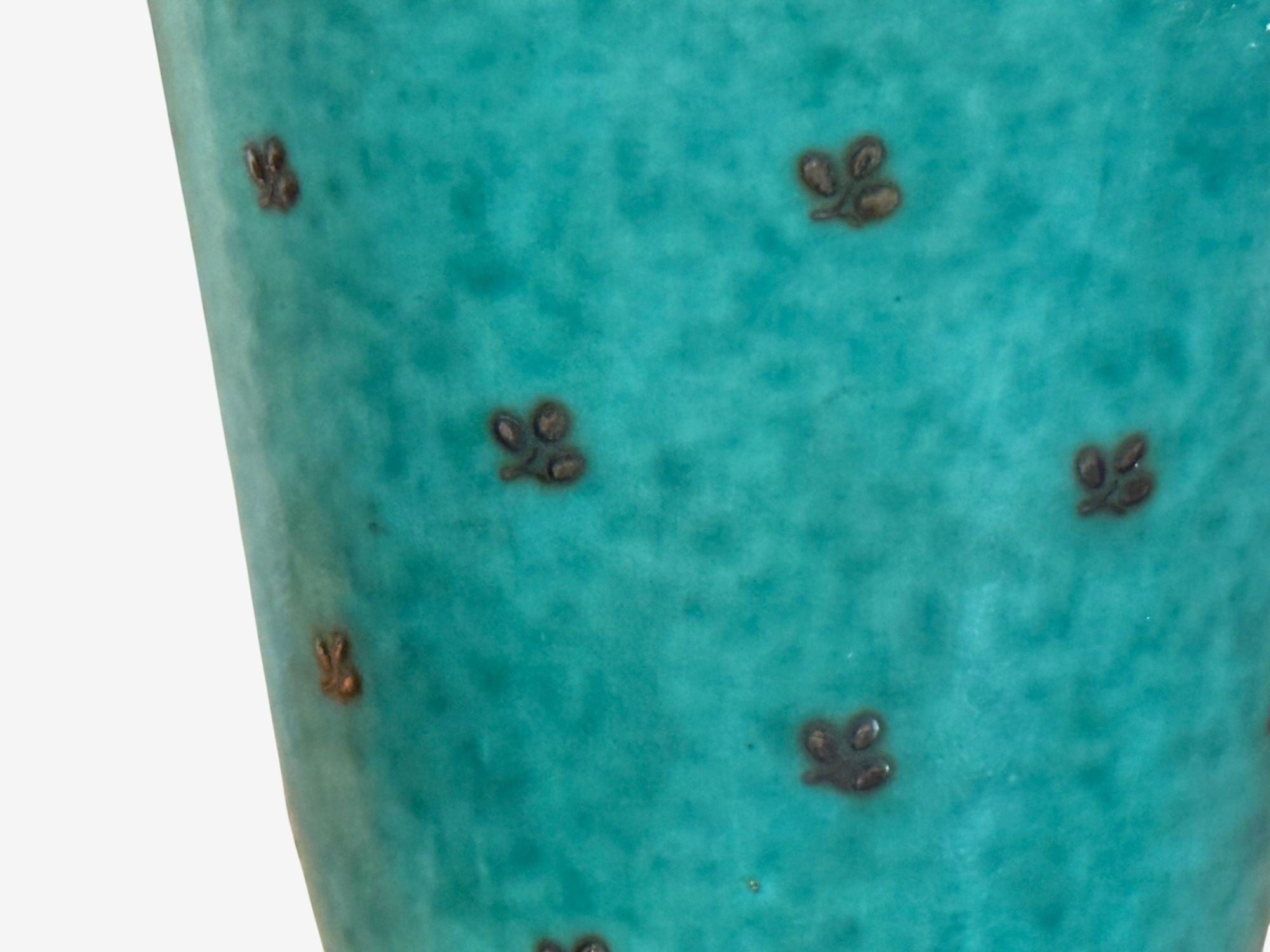 Wilhelm Kage, Green Ceramic, Argenta Vase, Sweden, 1930s