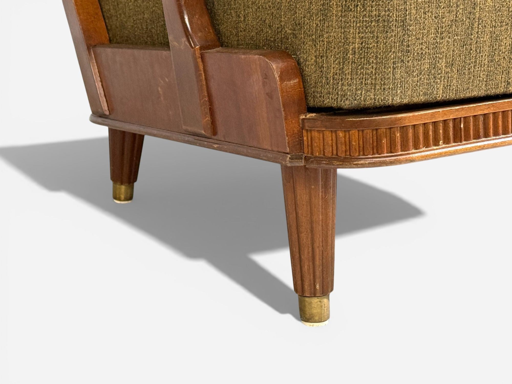 Svante Skogh, Sofa, Beech, Fabric, Sweden, 1940s