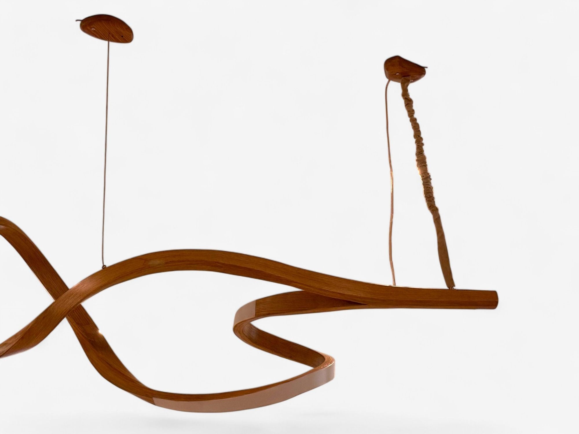 Raka Studio, Contemporary, Organic Modern Chandelier, Bentwood, LED, 21st C.