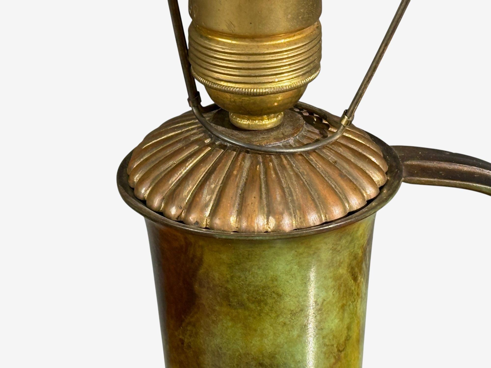 GAB, Table Lamp, Patianted Bronze, Sweden, 1940s