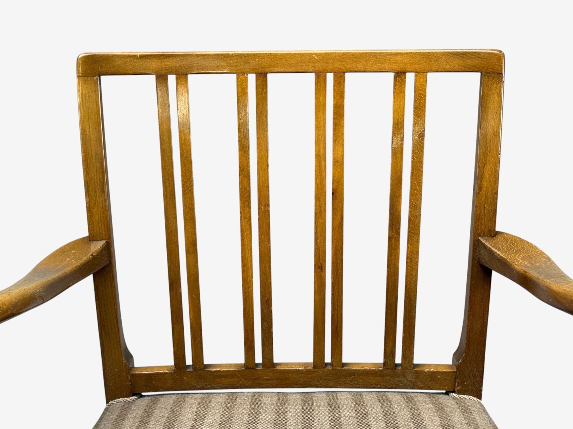 Ole Wanscher, Armchairs, Beech, Fabric, Denmark, 1940s