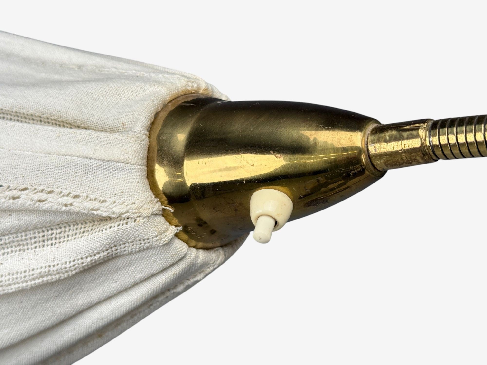 Eskilstuna Elektrofabrik, Floor Lamp, Laqcuered Metal, Brass, Sweden, 1960s