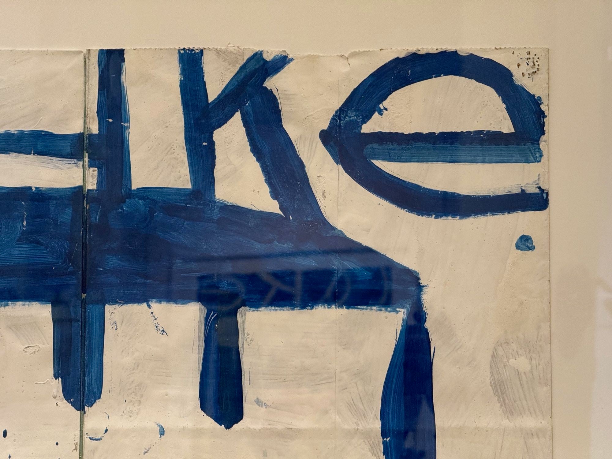Gary Komarin, Blue and White Contemporary 'Cake' Painting, American, 21st C.