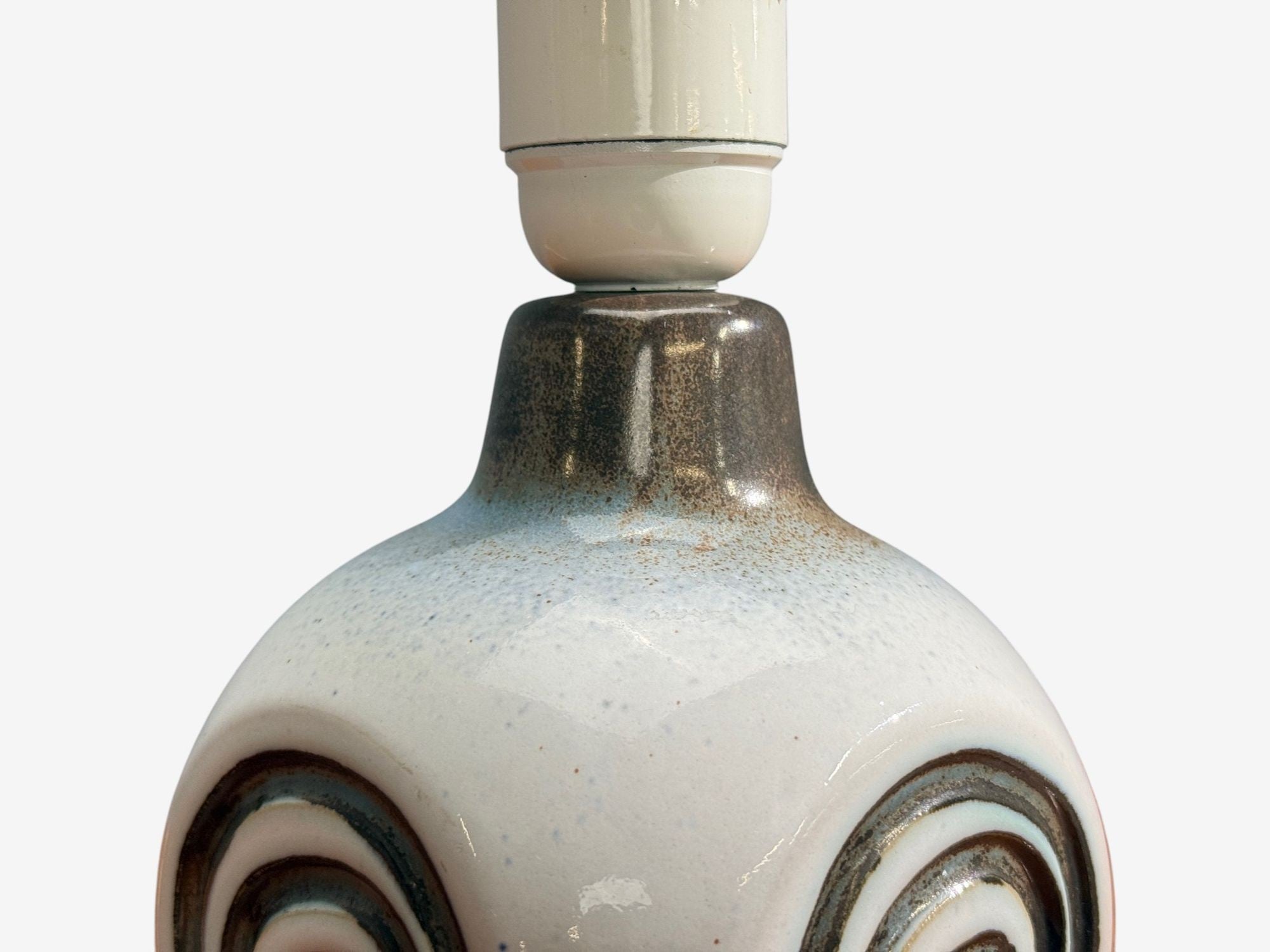 Bruno Karlsson, Table Lamp, White Glazed Ceramic, Sweden, 1960s