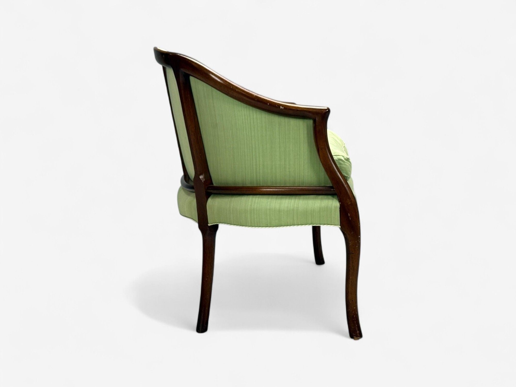Georgian, Mahogany, Fabric, Settee, USA, 1990s