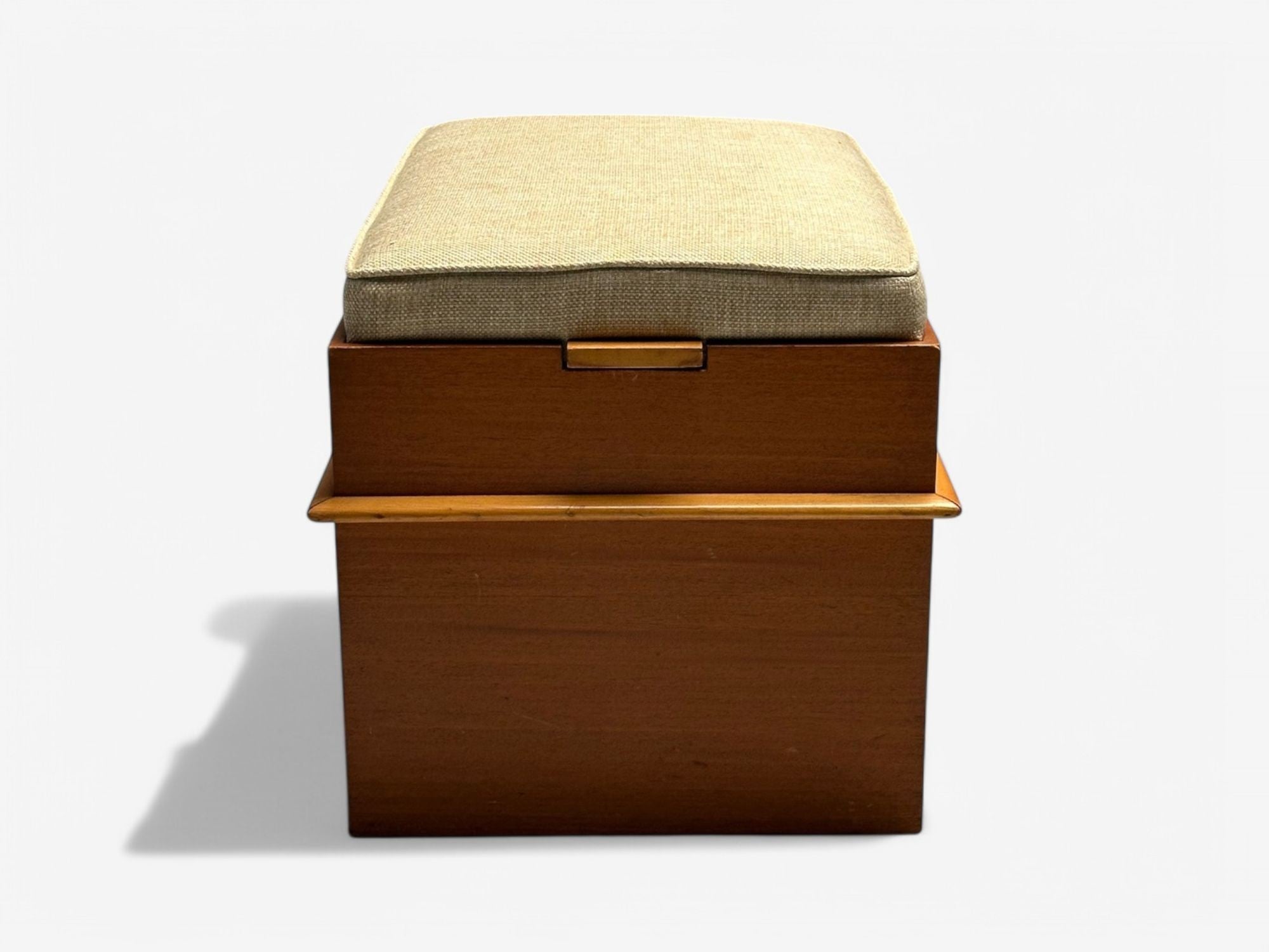 Paul Frankl, John Stuart, Mahogany, Maple, Rare Station Wagon Ottoman, 1950s