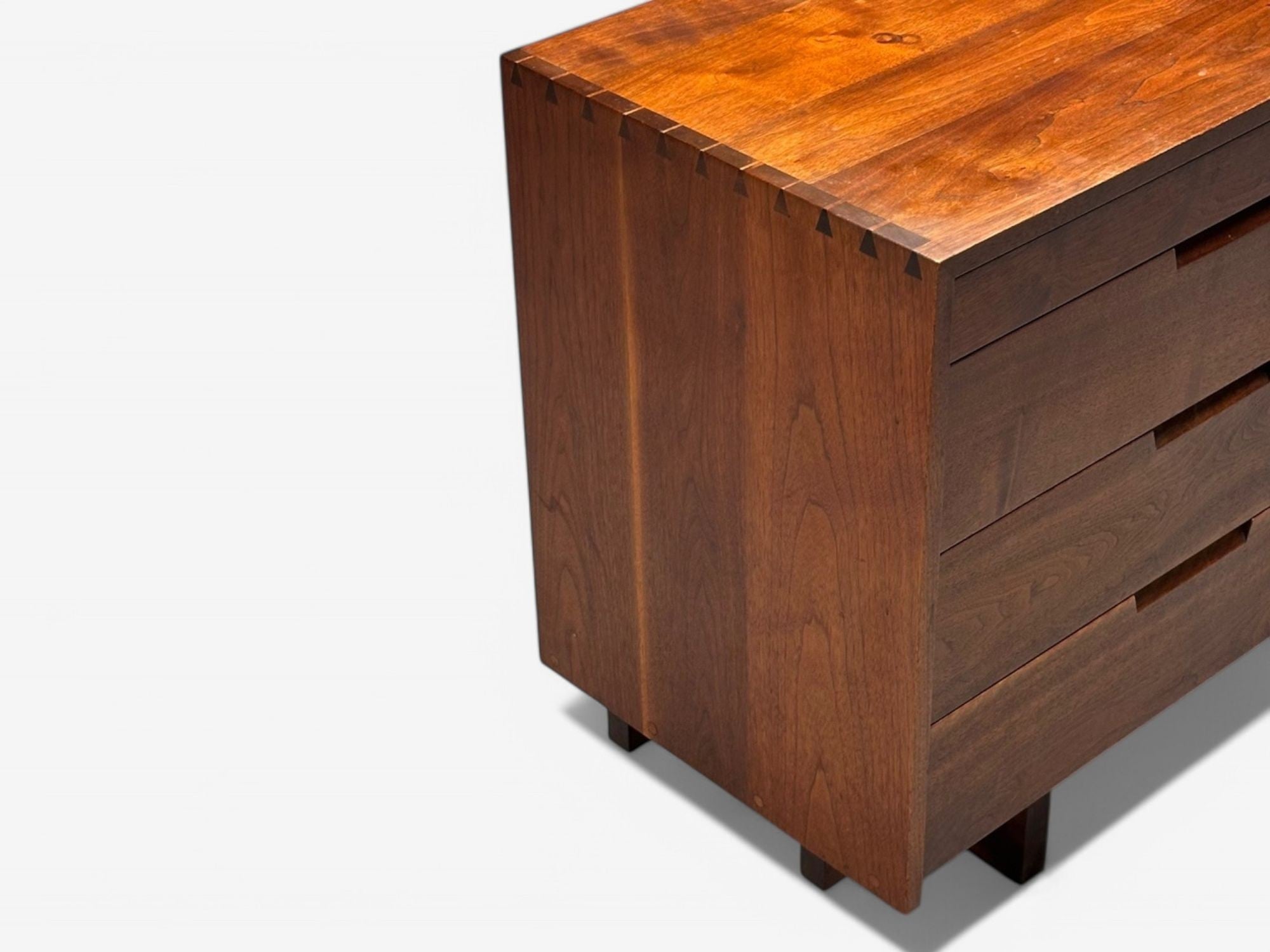 George Nakashima, Mid-Century Modern, Sap Walnut, Rare Dresser, USA, 1958