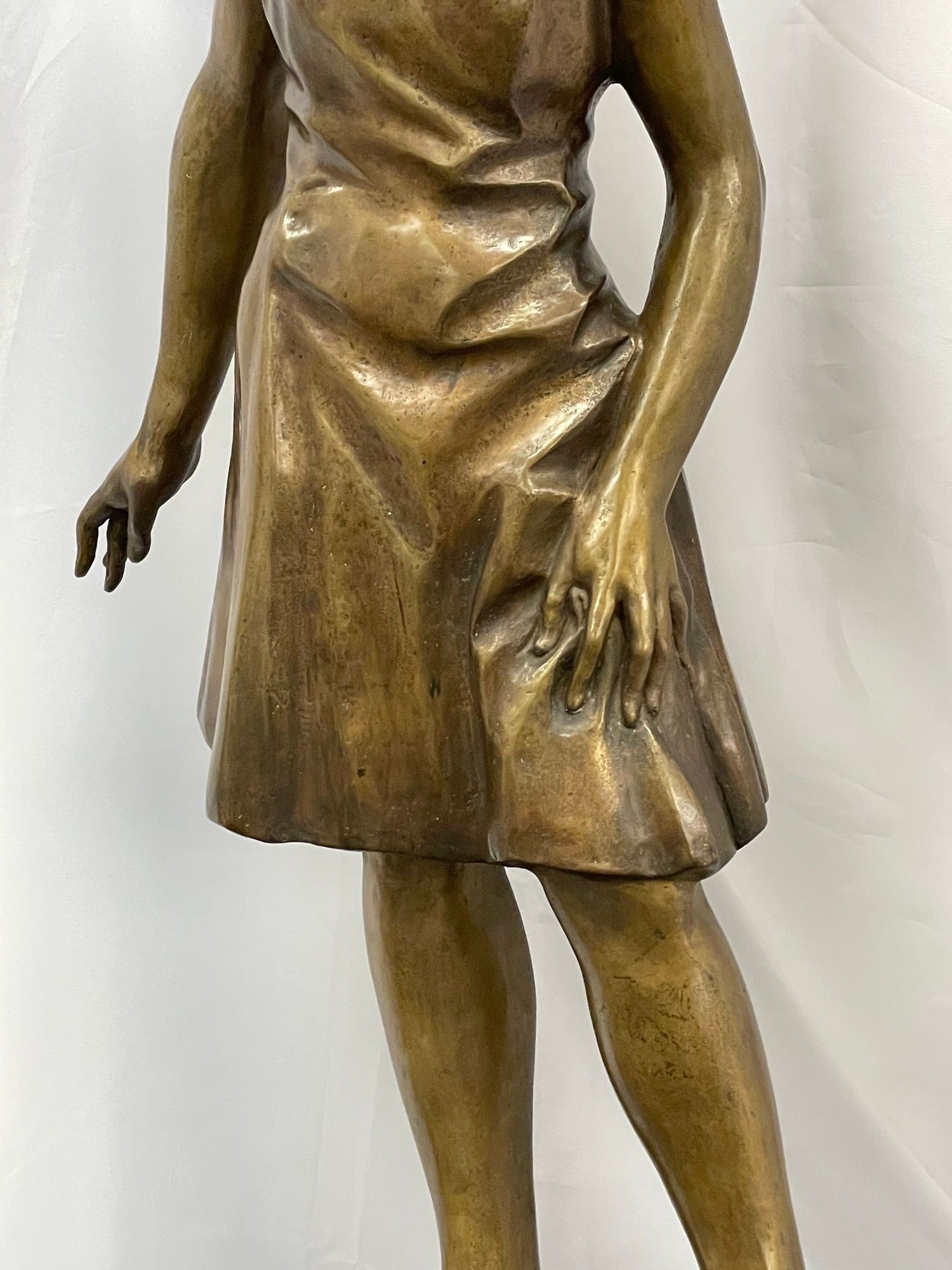 A Signed Bronze Ballerina by Italian Sculptor Sergio Benvenuto, Italy, 1950s