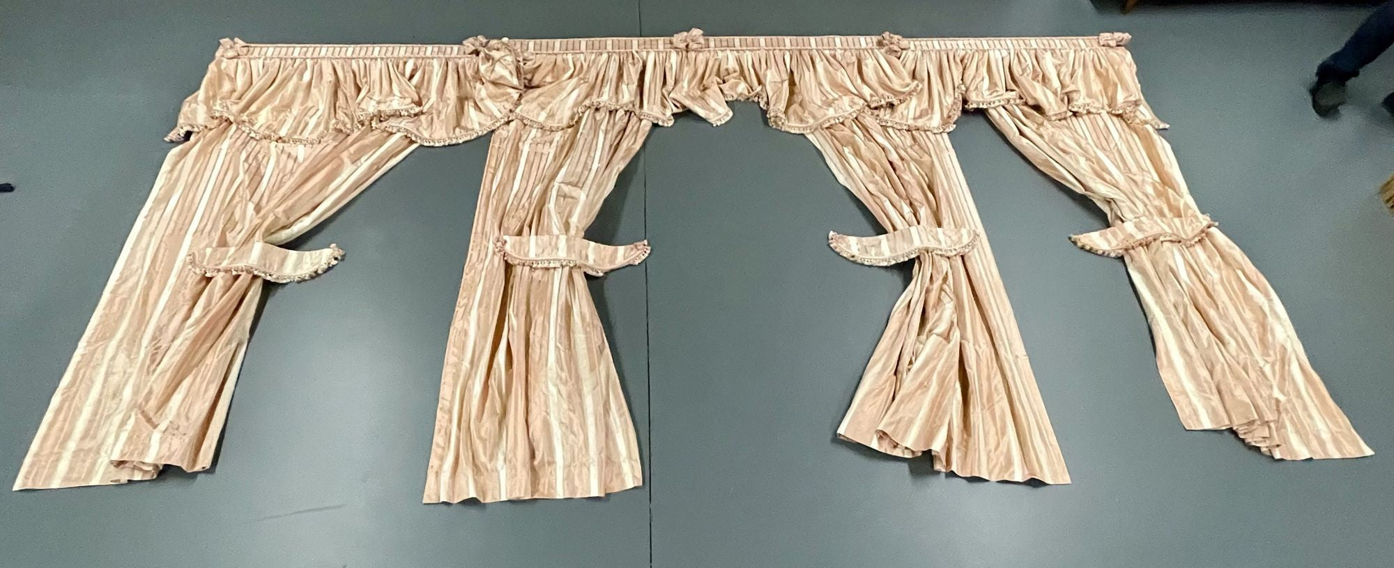 Pink Pastel Stripe Curtains, Window Treatments, Valances, Scalamandre
