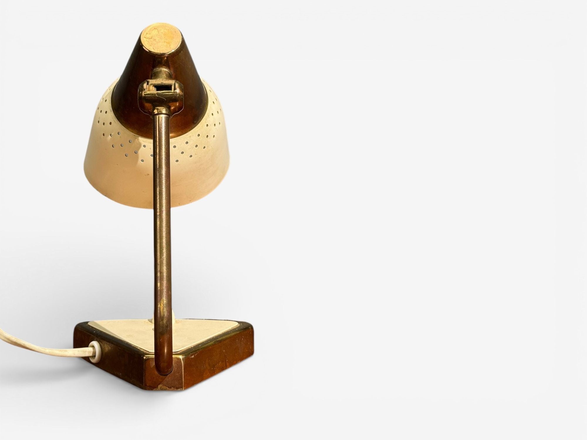 OBA, Swedish Modern, Desk Lamp, Brass, Metal,Sweden, 1950s