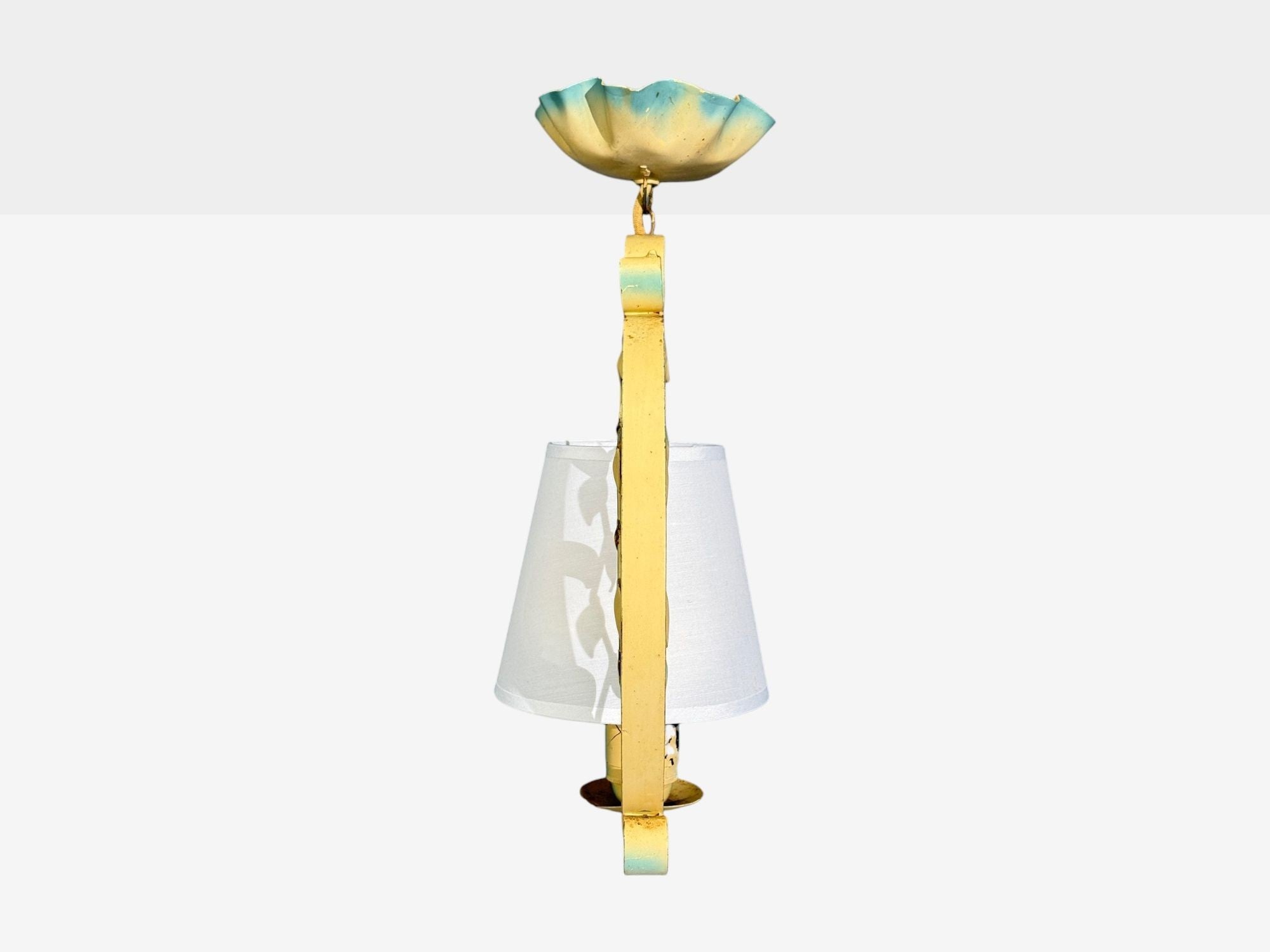 Swedish Modern, Pendant Light, Painted Metal, Sweden, 1950s