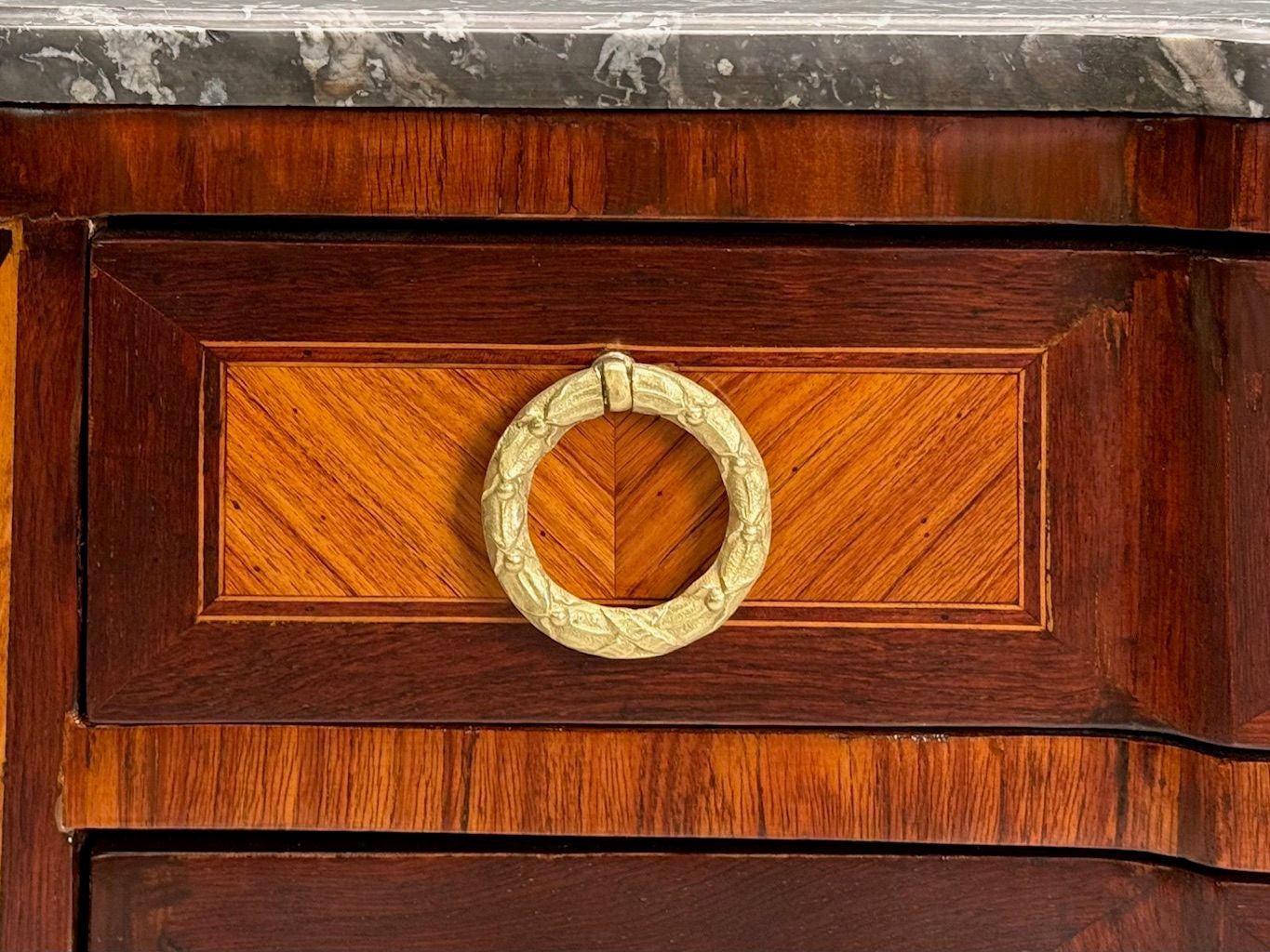 Louis XVI Style, Mahogany, Marble, Bronze, Commode, France, 19th C.