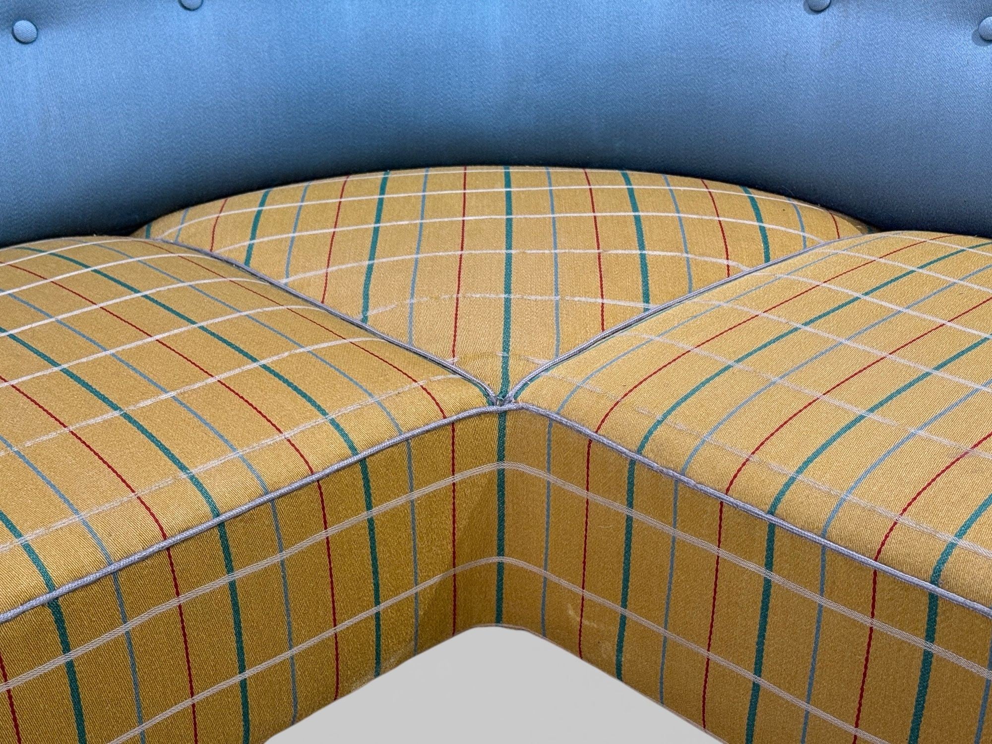 Danish Modern, Corner Sofa, Fabric, Wood, Denmark, 1950s