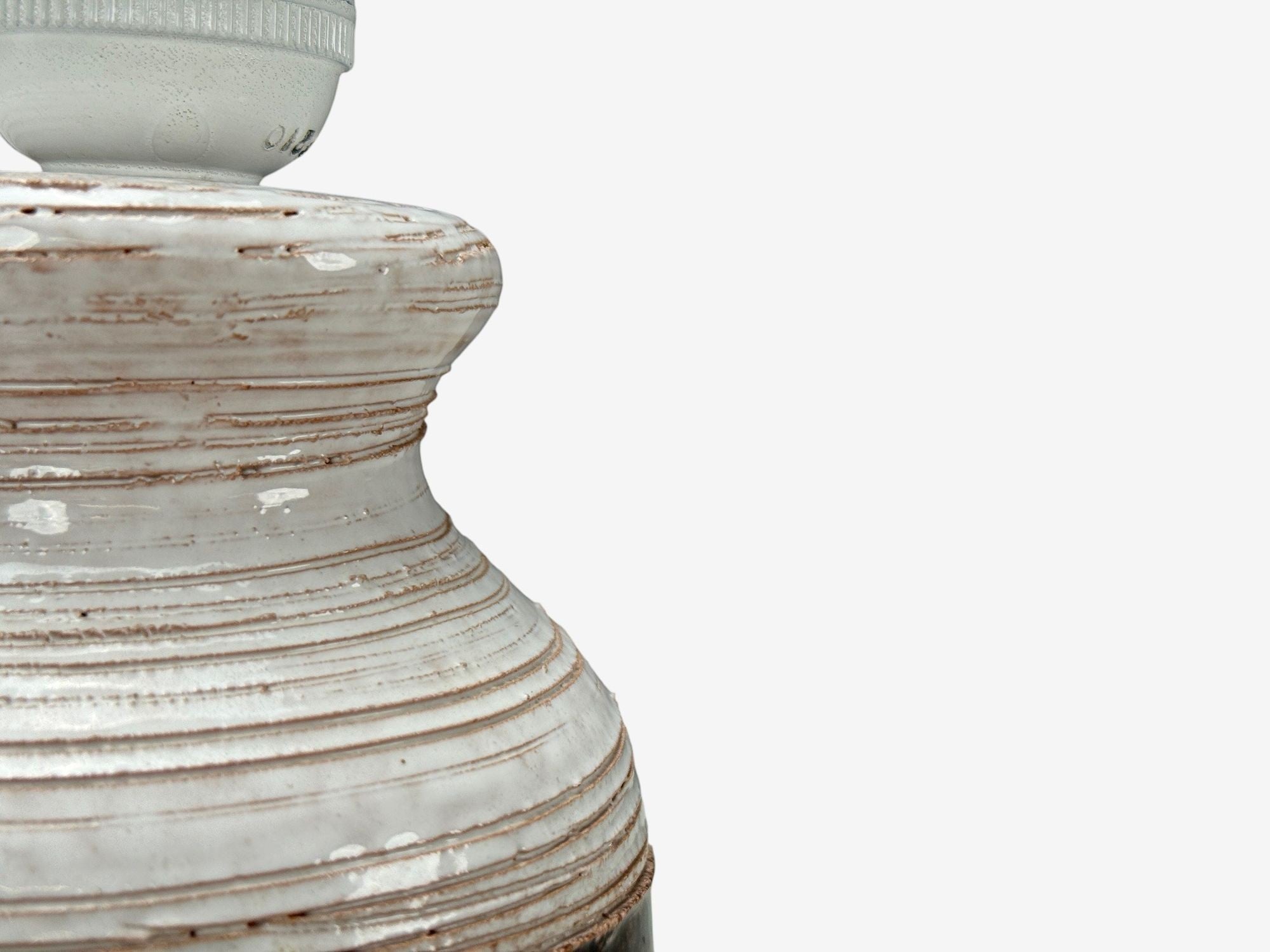 Danish Modern, Brown Stoneware, Table Lamp, Denmark, 1960s