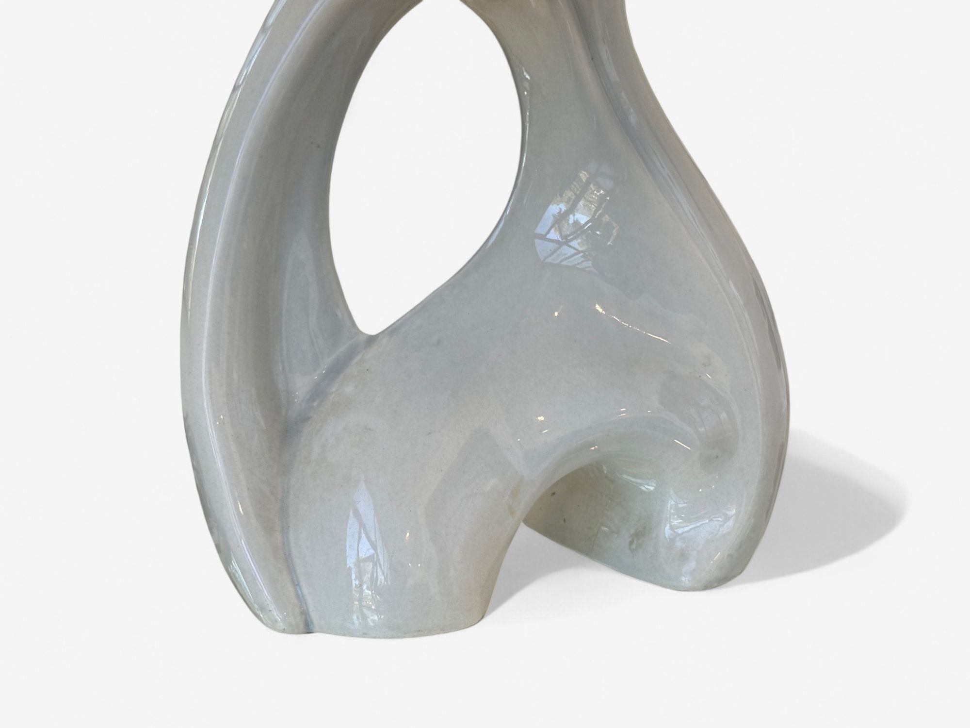 American Modern, Ceramic, Biomorphic Table Lamp, USA, 1960s