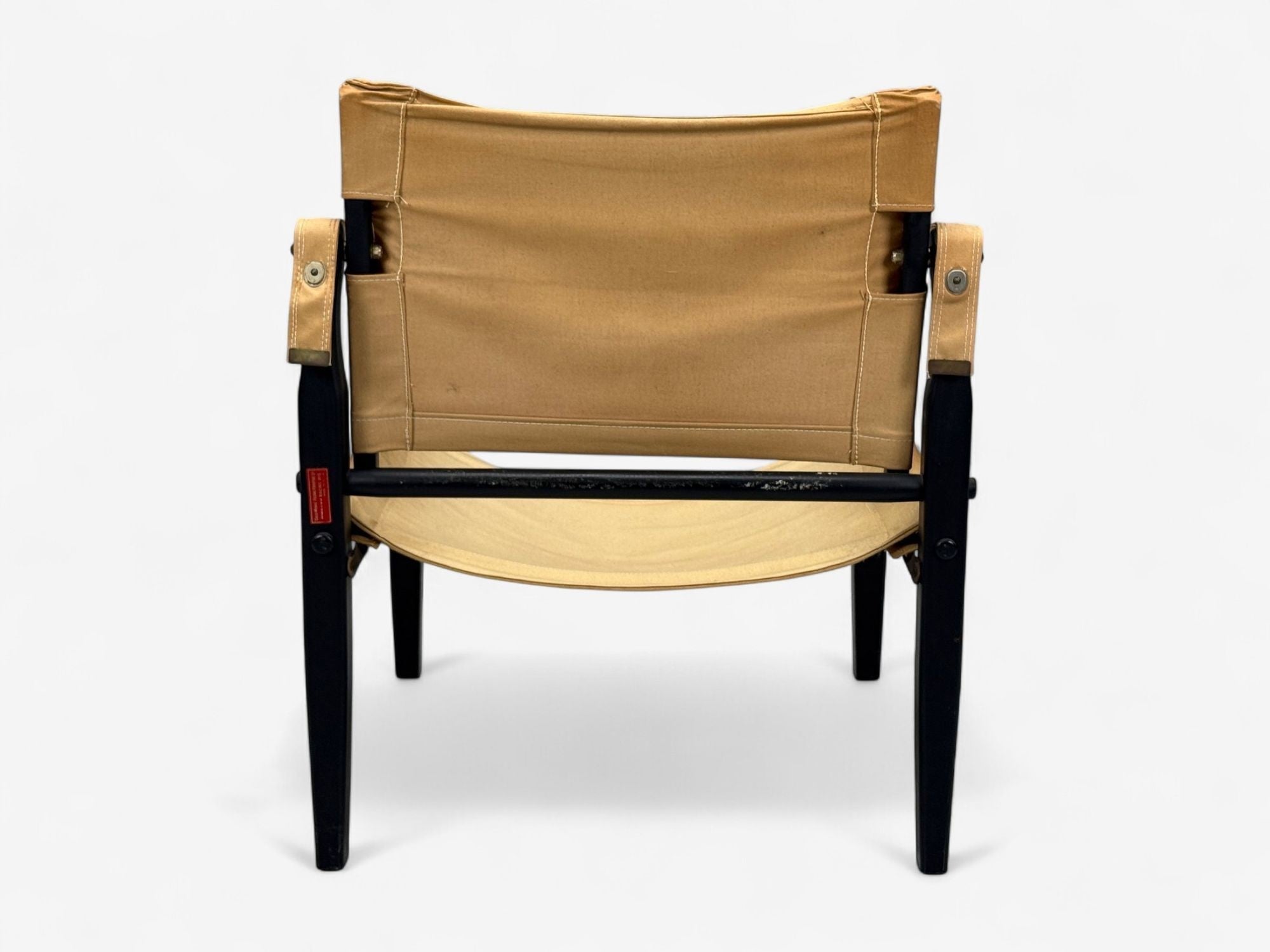 Gold Medal Folding Furniture Co., Leatherette, Wood, Safari Chair, USA, 1960s