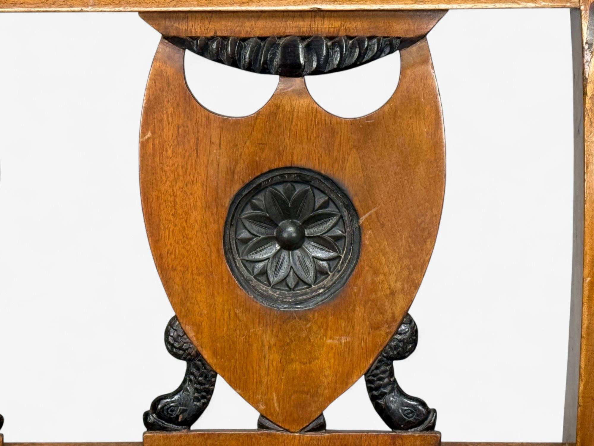 Biedermeier Style, Fruitwood, Black Fabric, Daybed, USA, 19th c.