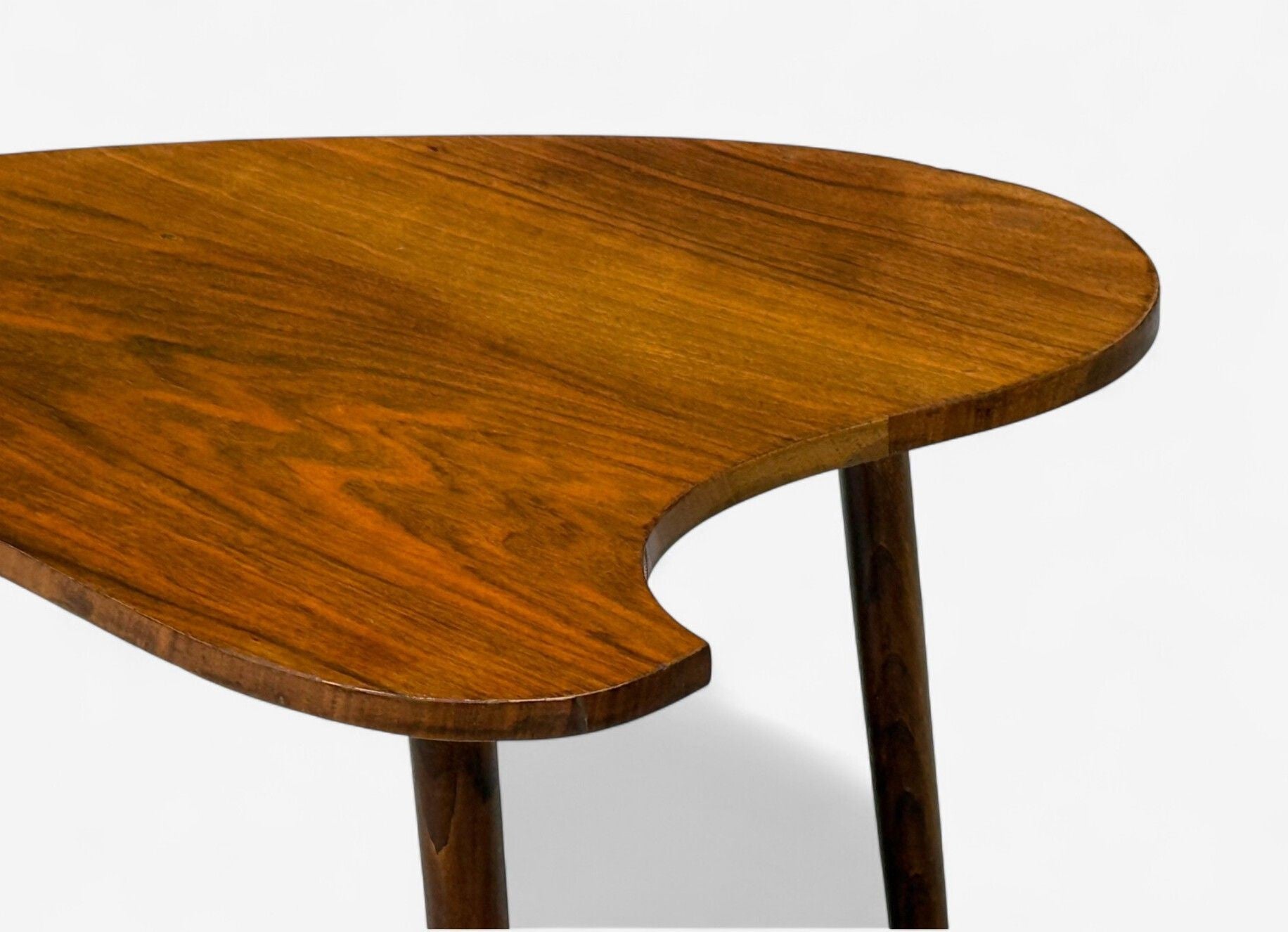 Danish Modern, Teak, Organic Form Side Table, Denmark, 1950s