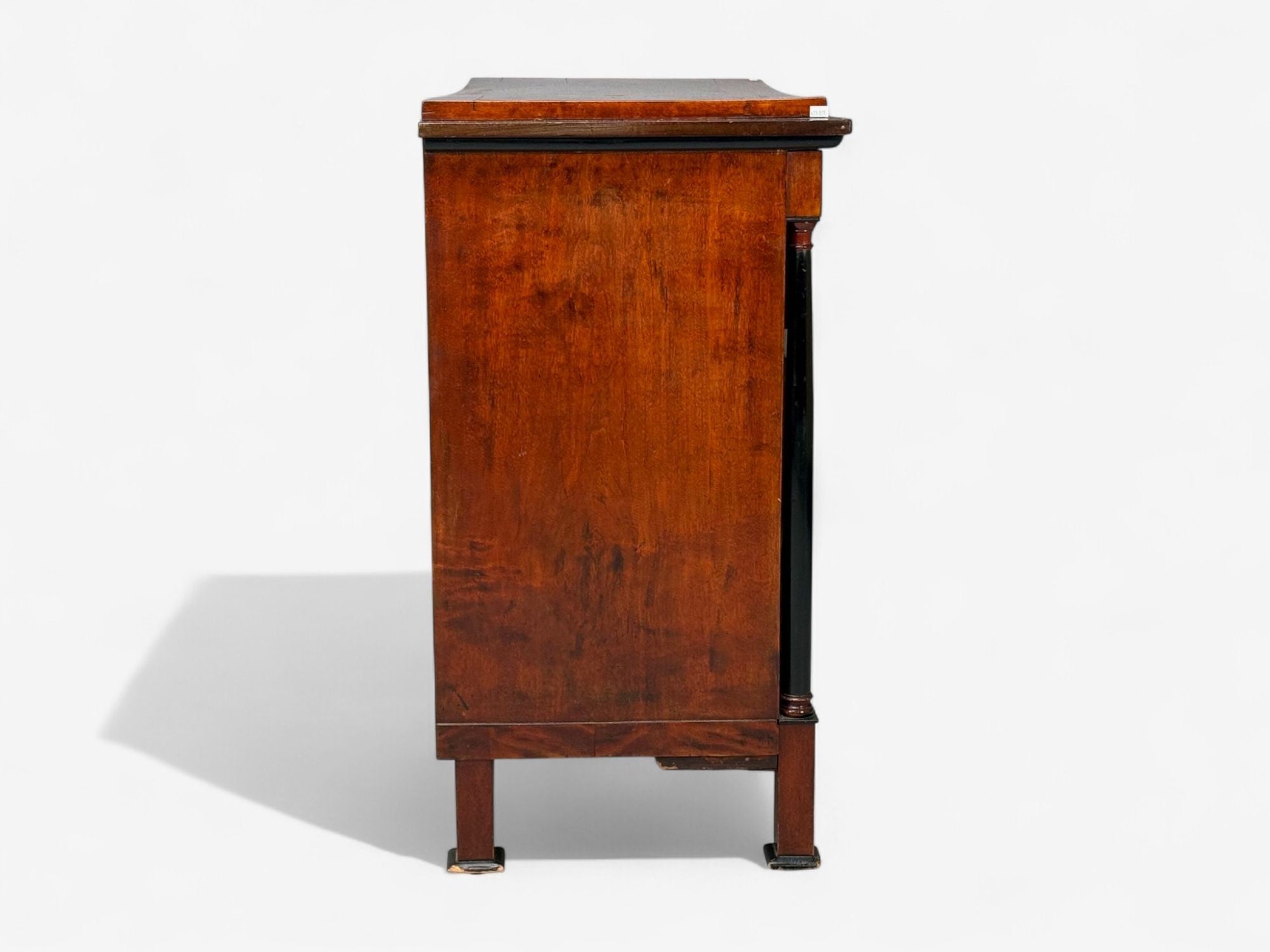 Biedermier, Cherry Wood, Bronze, Ebonized Wood, Cabinet, Germany, 19th c.