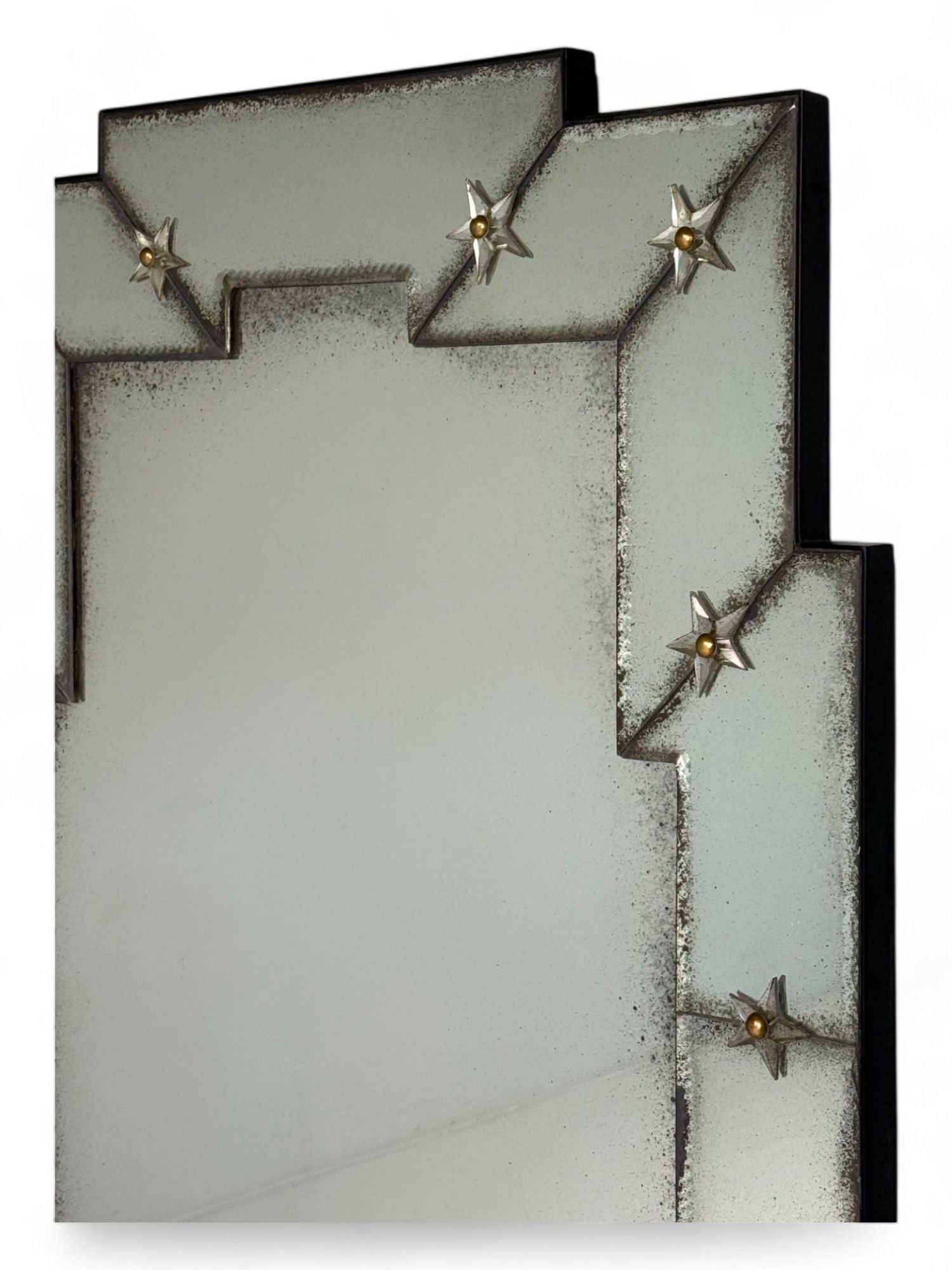 Art Deco Style, Antique and Beveled Glass, Venetian Wall Mirrors, 21st C.