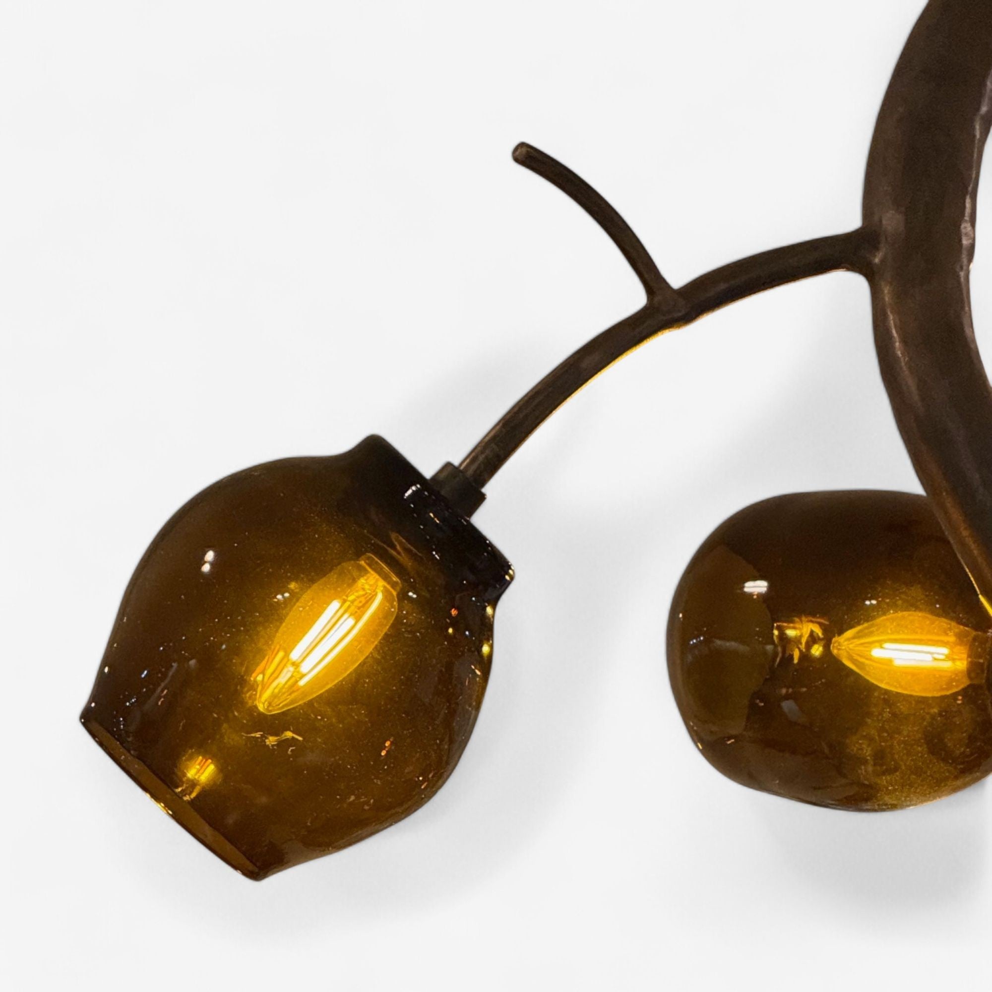 Christopher Poehlmann, Modern Blossom Pendant Chandelier, Silvered Glass, 21st C