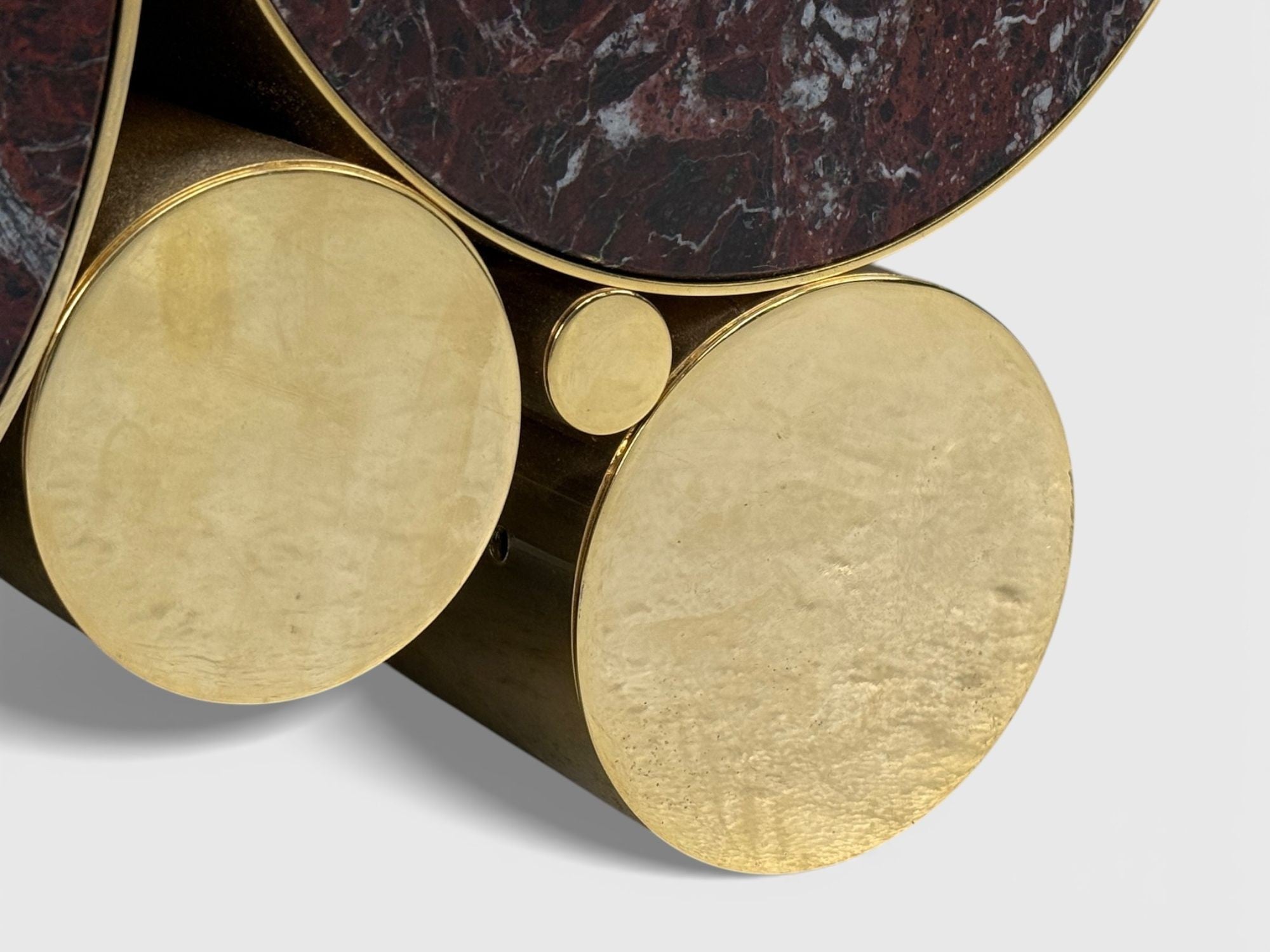 Malabar, Polished Brass, Marble, Wanderlust Console, Portugal, 21st c.