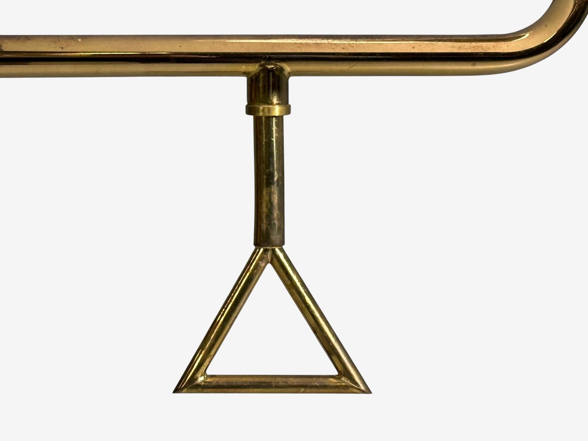 Armaturhantverk Göteborg, Articulating Floor Lamp, Brass, Fabric, Sweden, 1960s