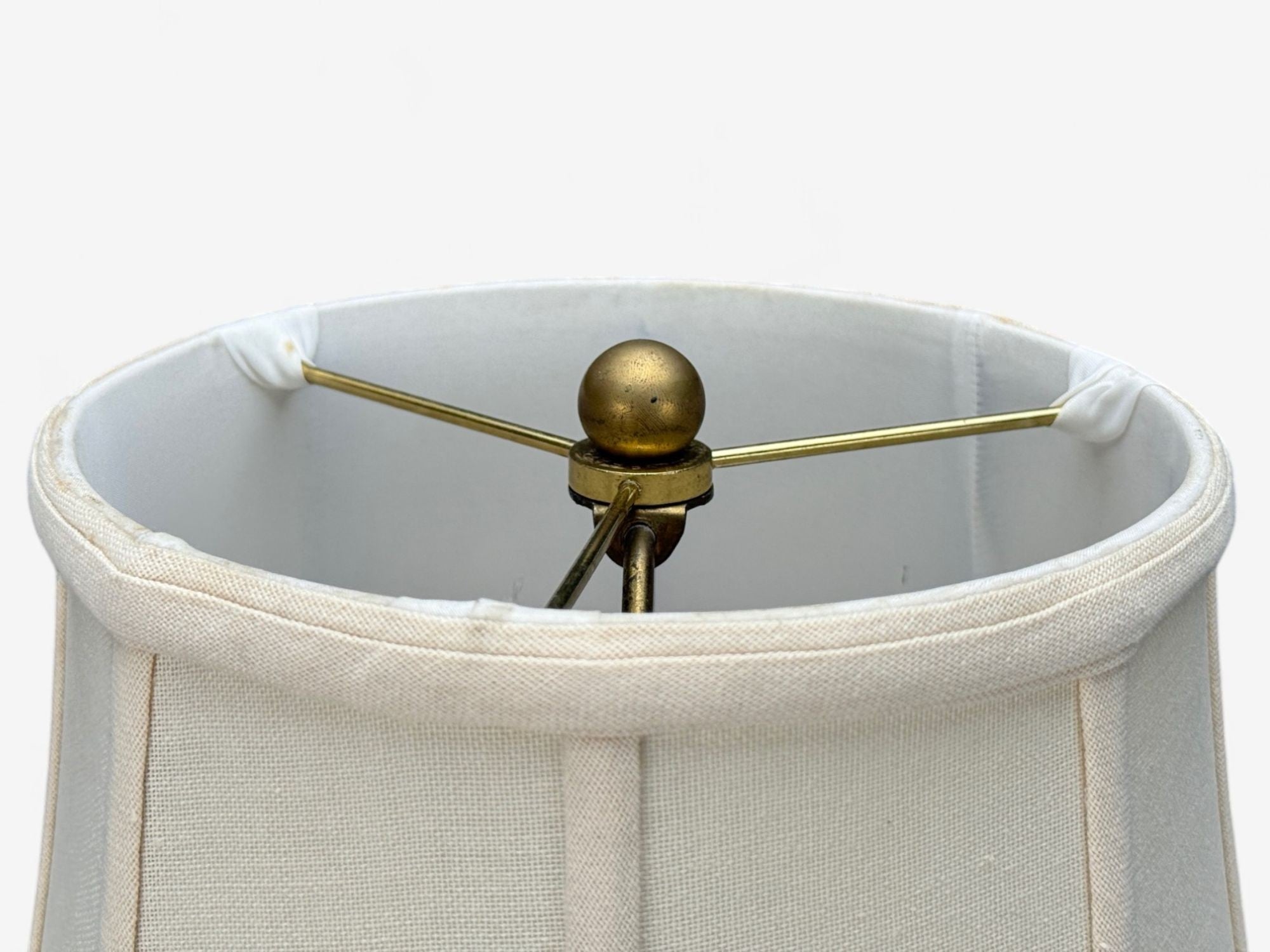 Chinoiserie, Painted Wood, Brass, Table Lamp, USA, 1960s